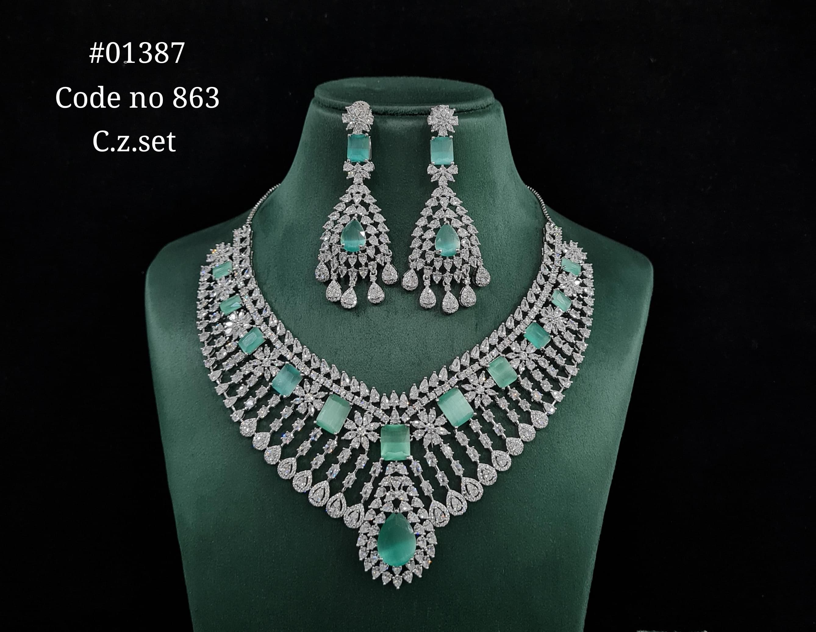 Cz Necklace 01387 - 7