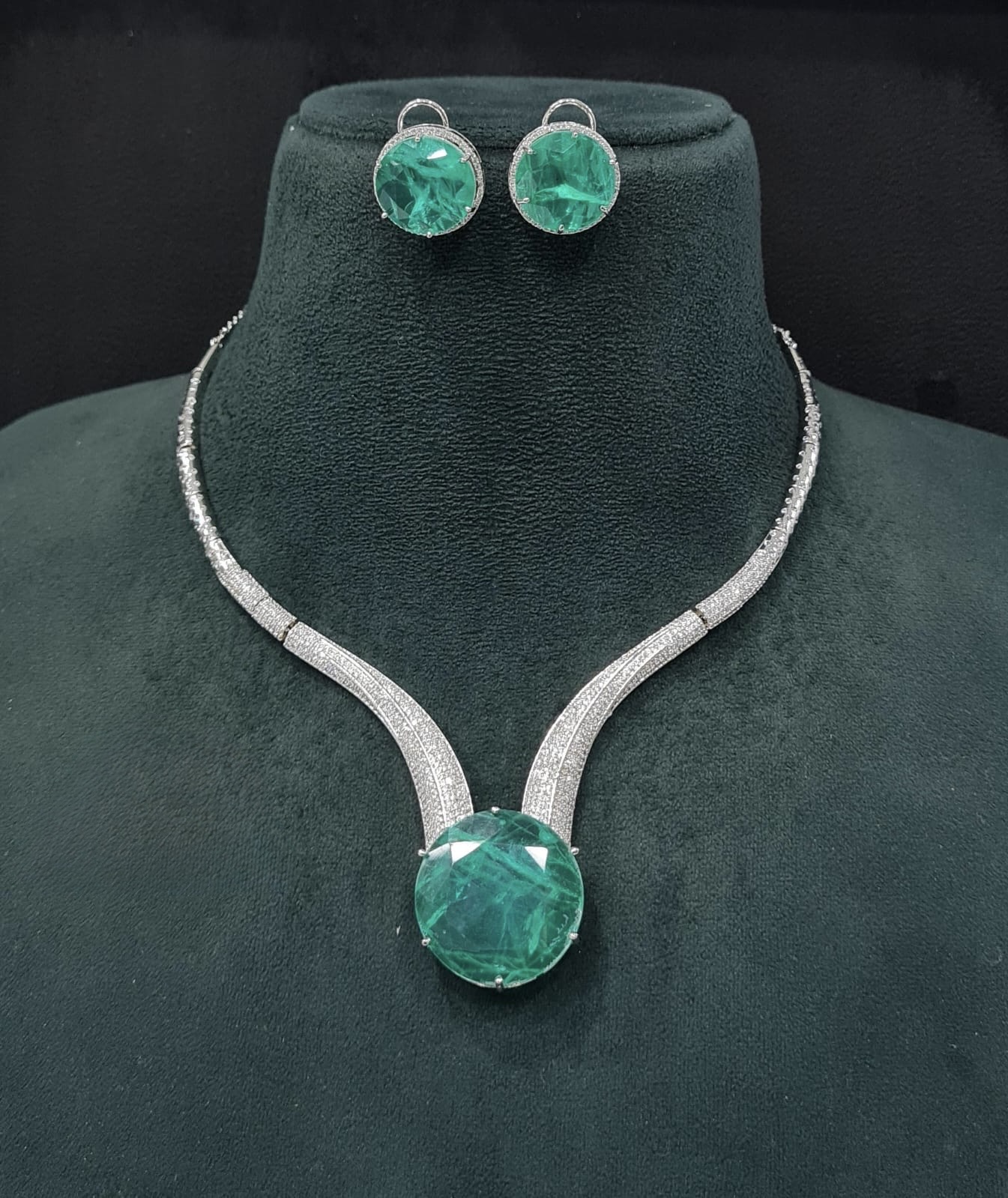 Cz Necklace 10137 - 4