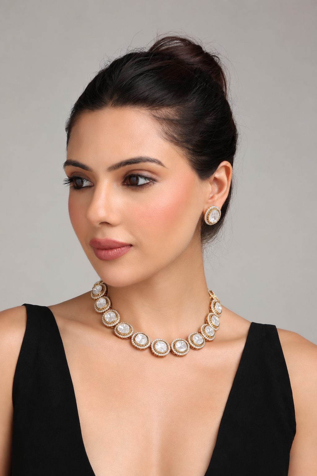 Kundan Necklace 09313 - 3