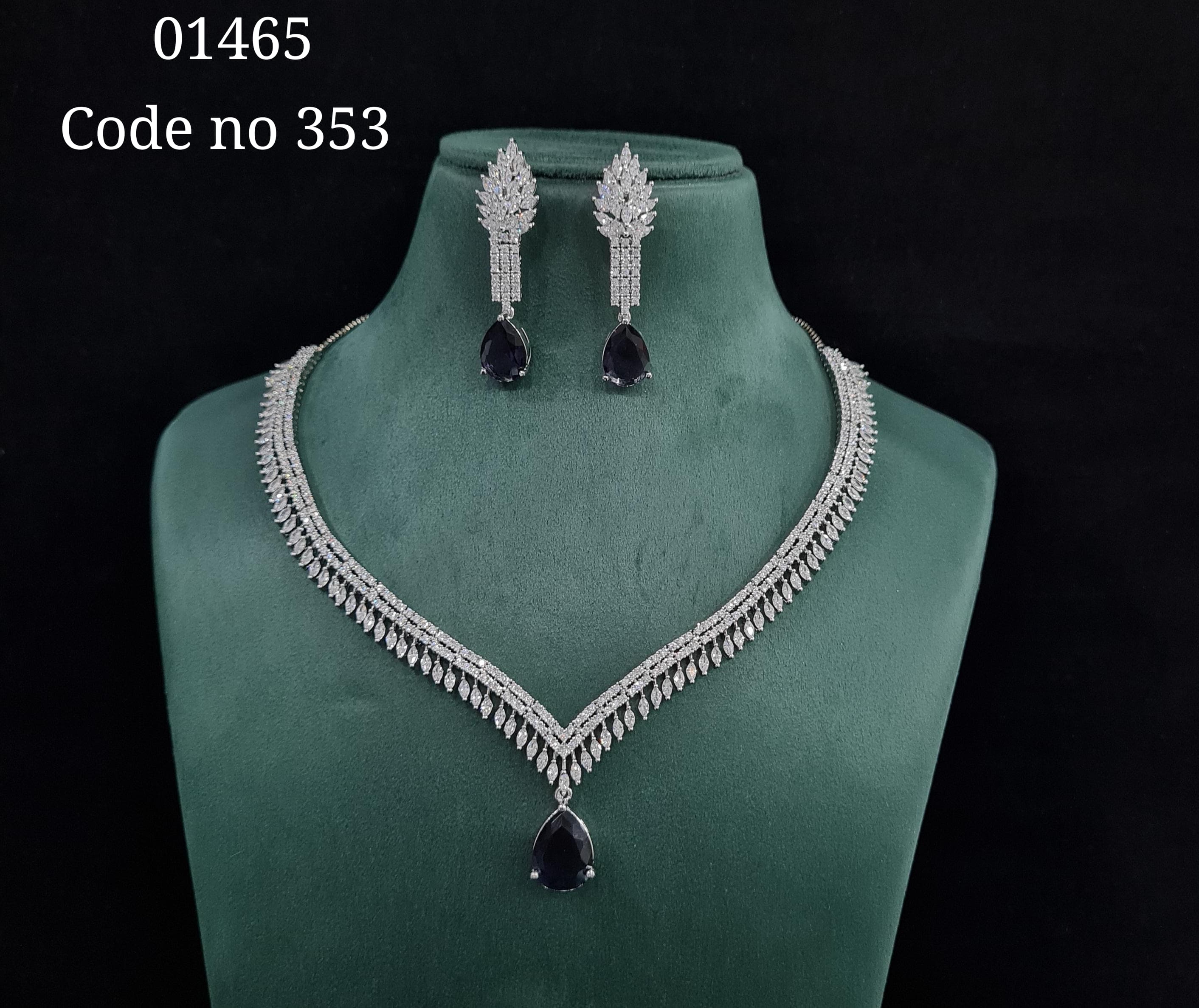 Cz necklace 01465 - 6