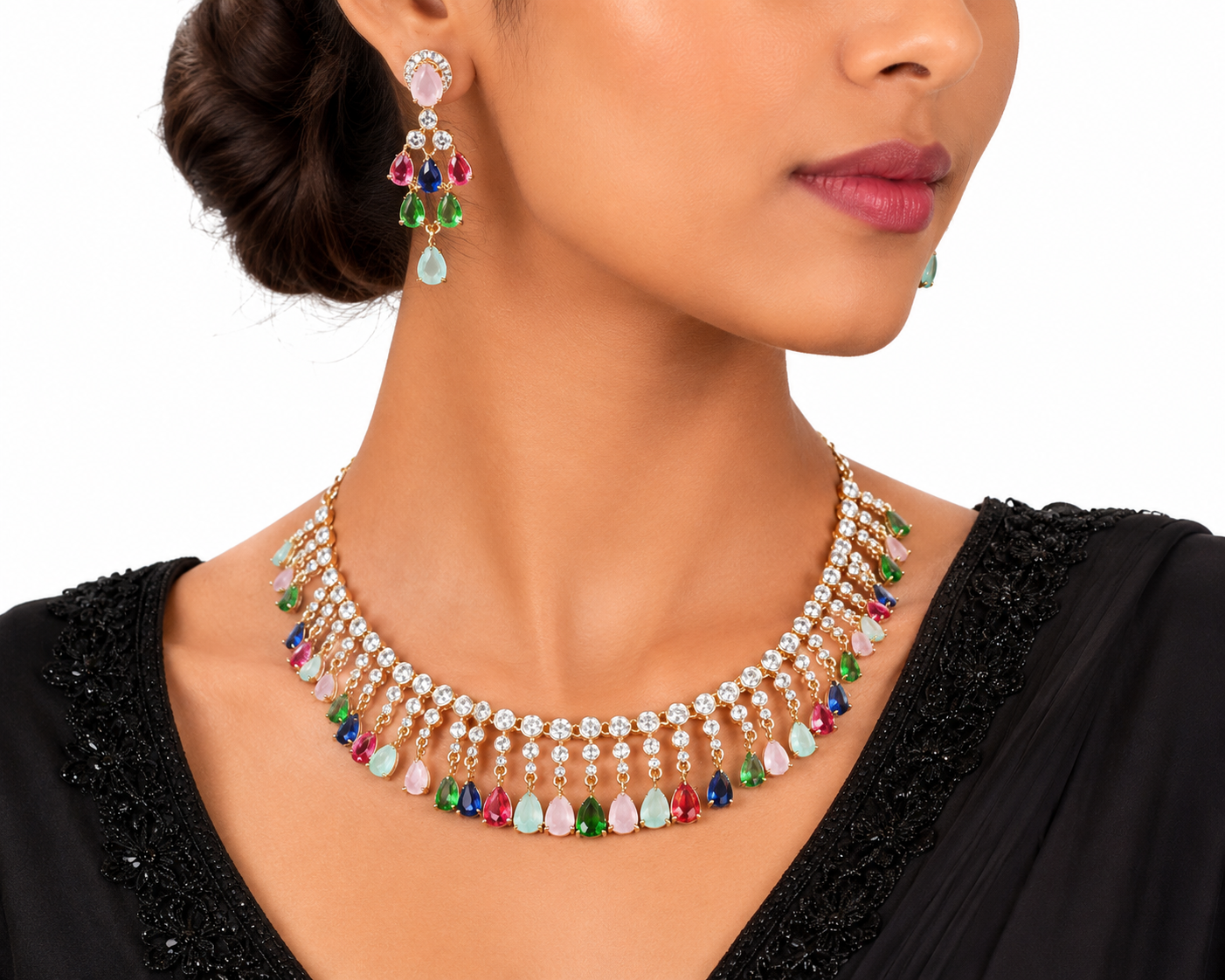 Cz Necklace 10258 - 14