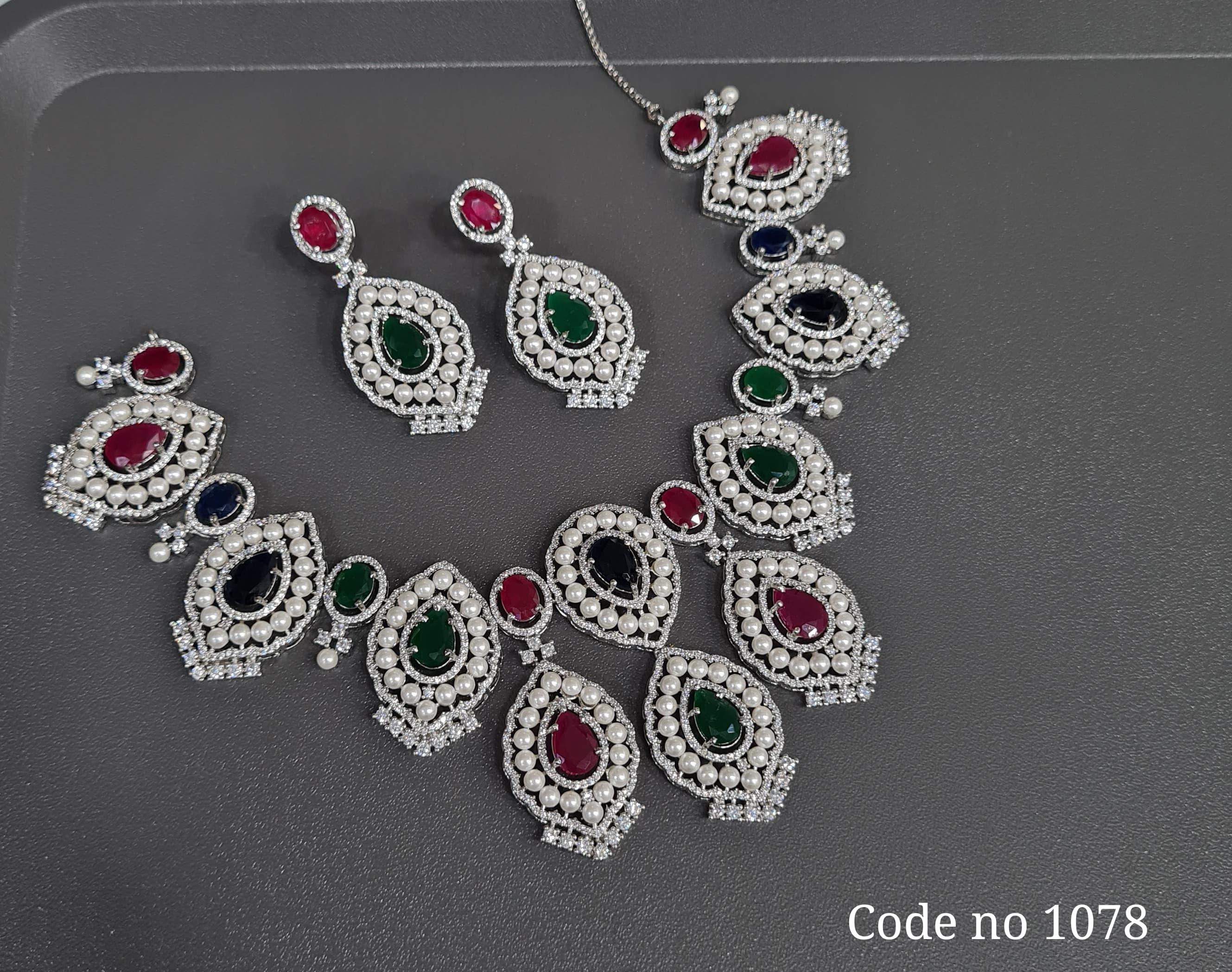 Cz necklace 03840 - 4