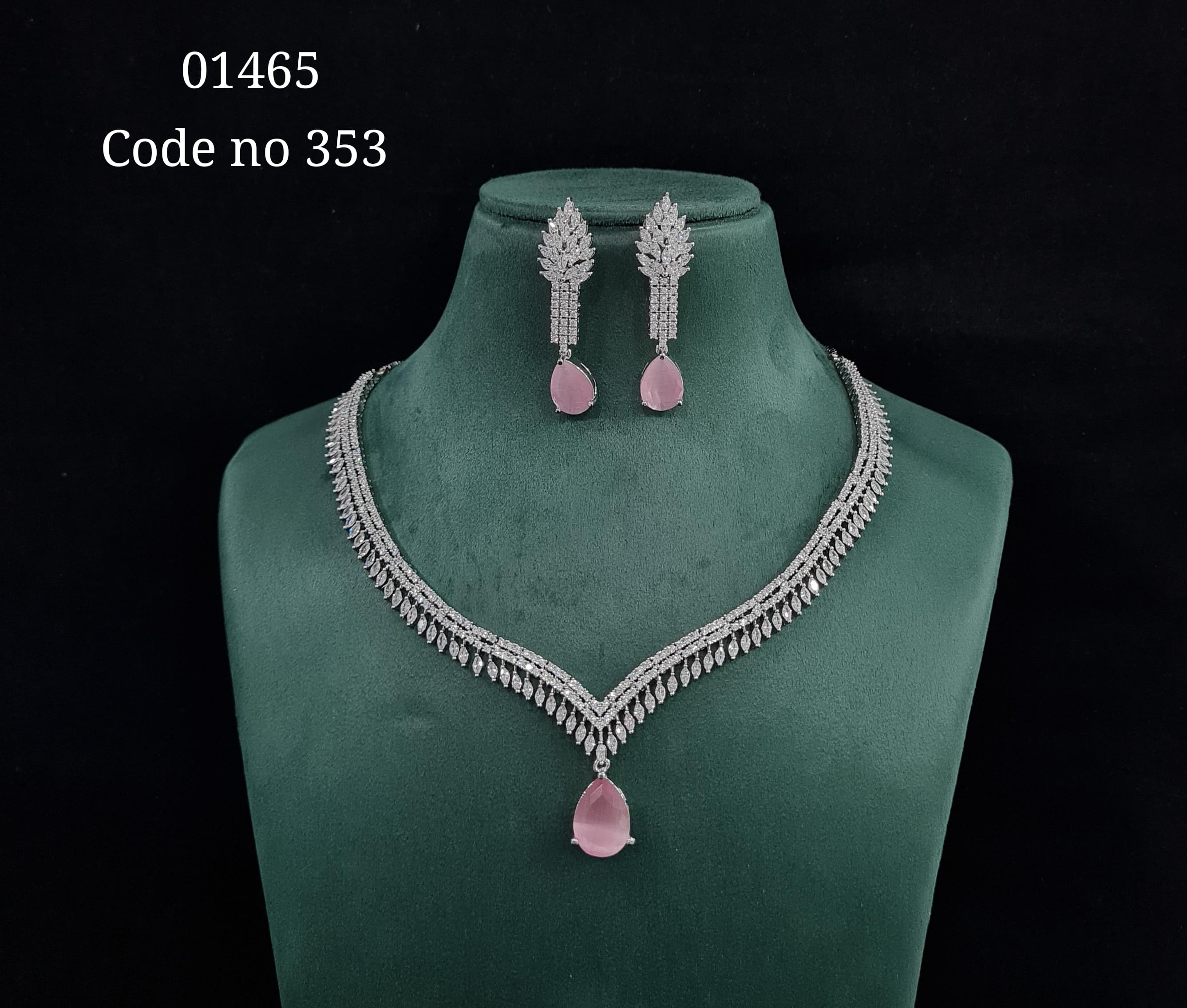 Cz necklace 01465 - 4