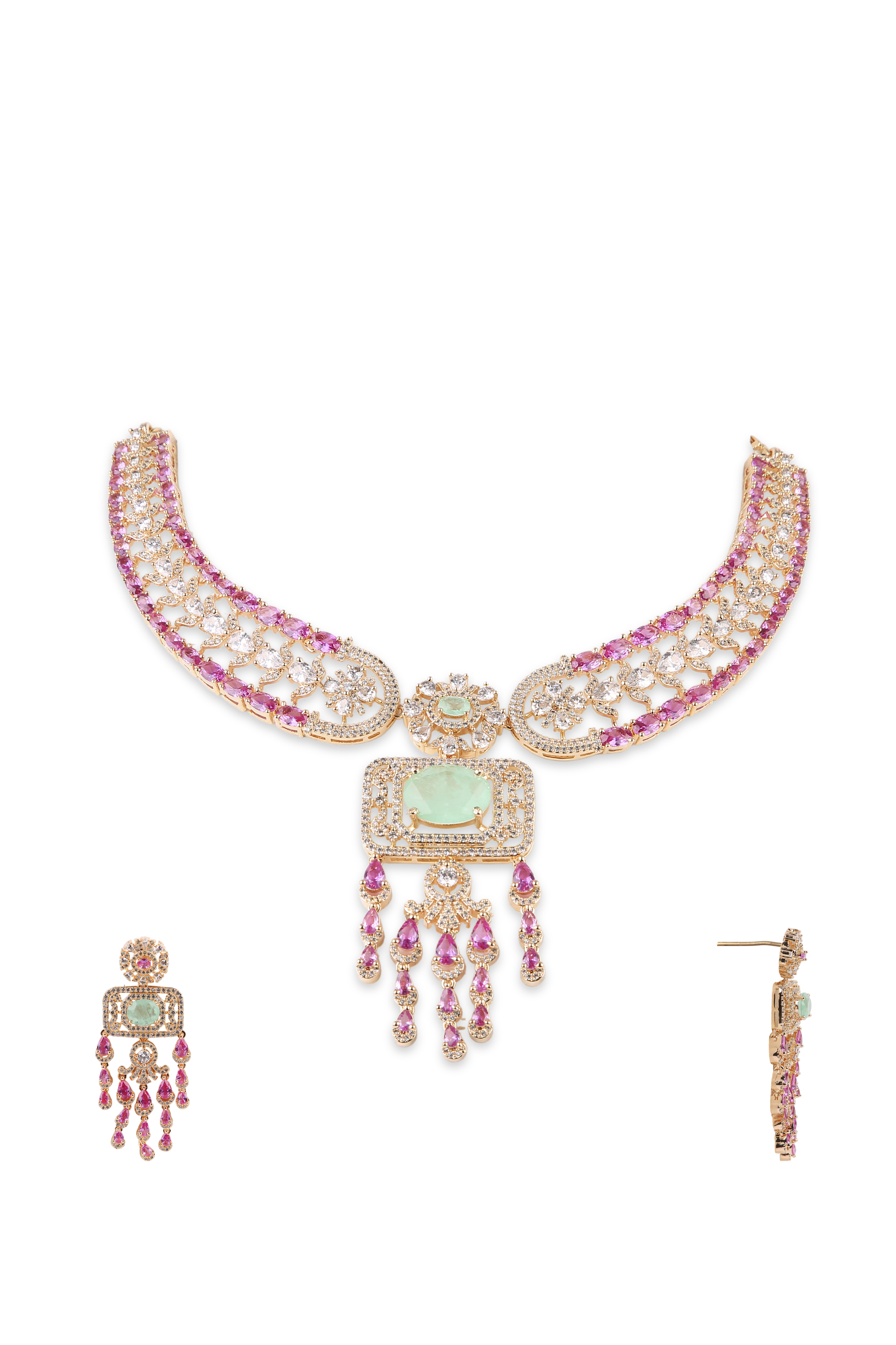 Cz Necklace 11102 - 4