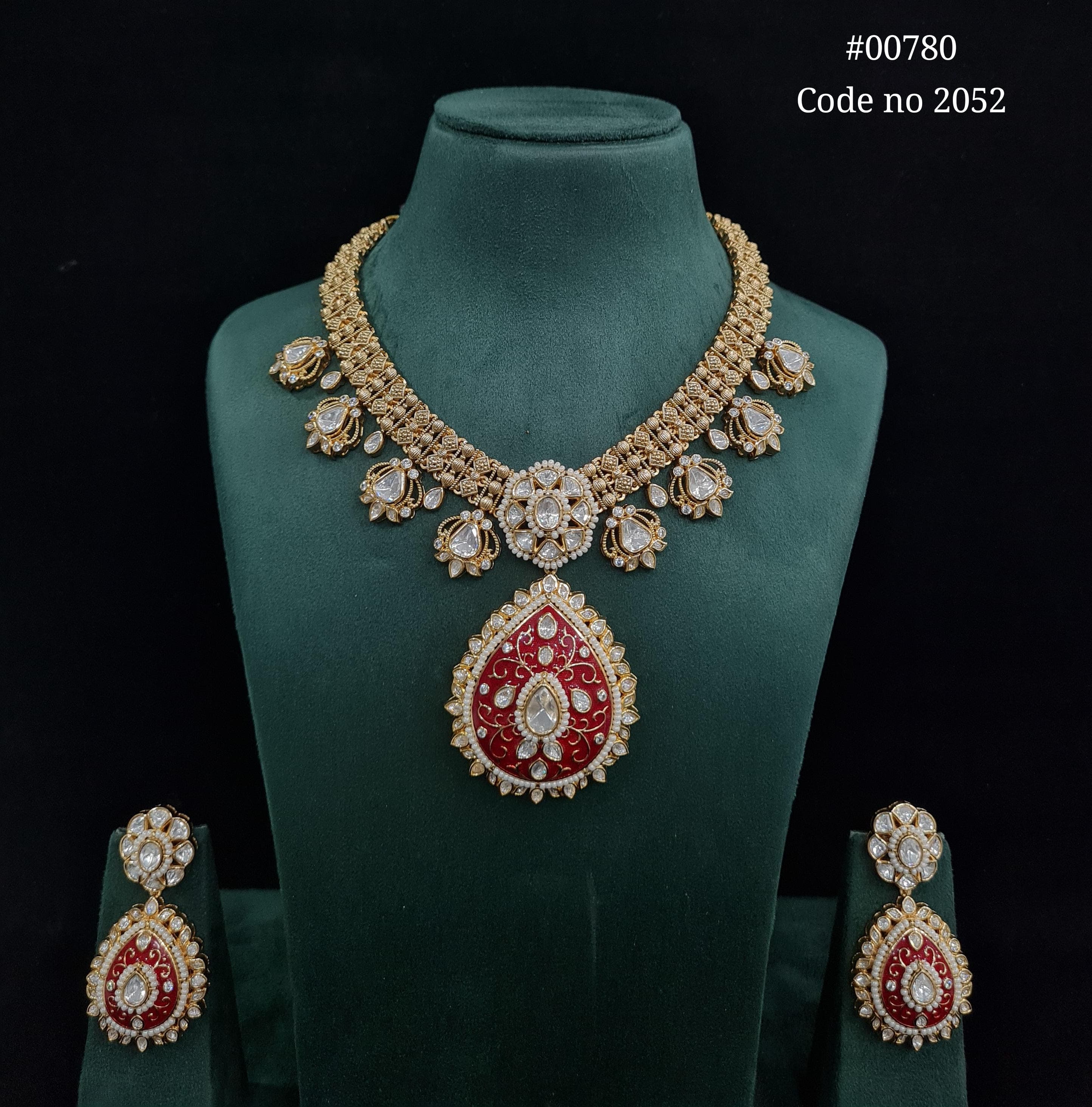 Kundan long set 00780