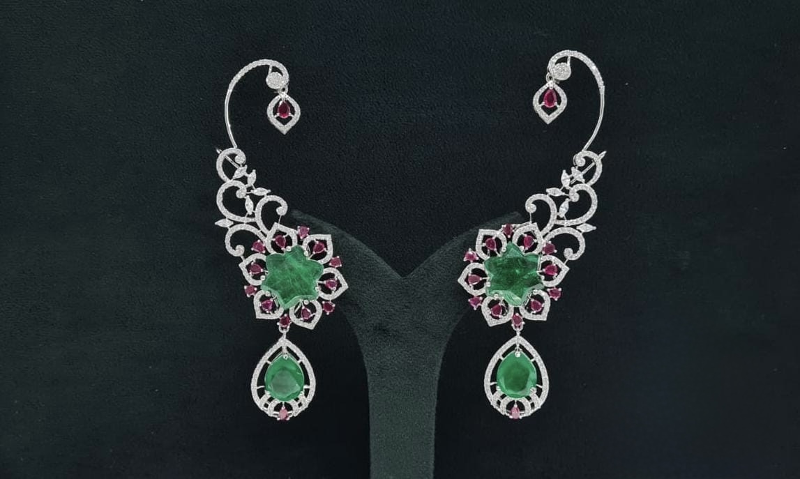 Cz Carving Earcuff 08883 - 7