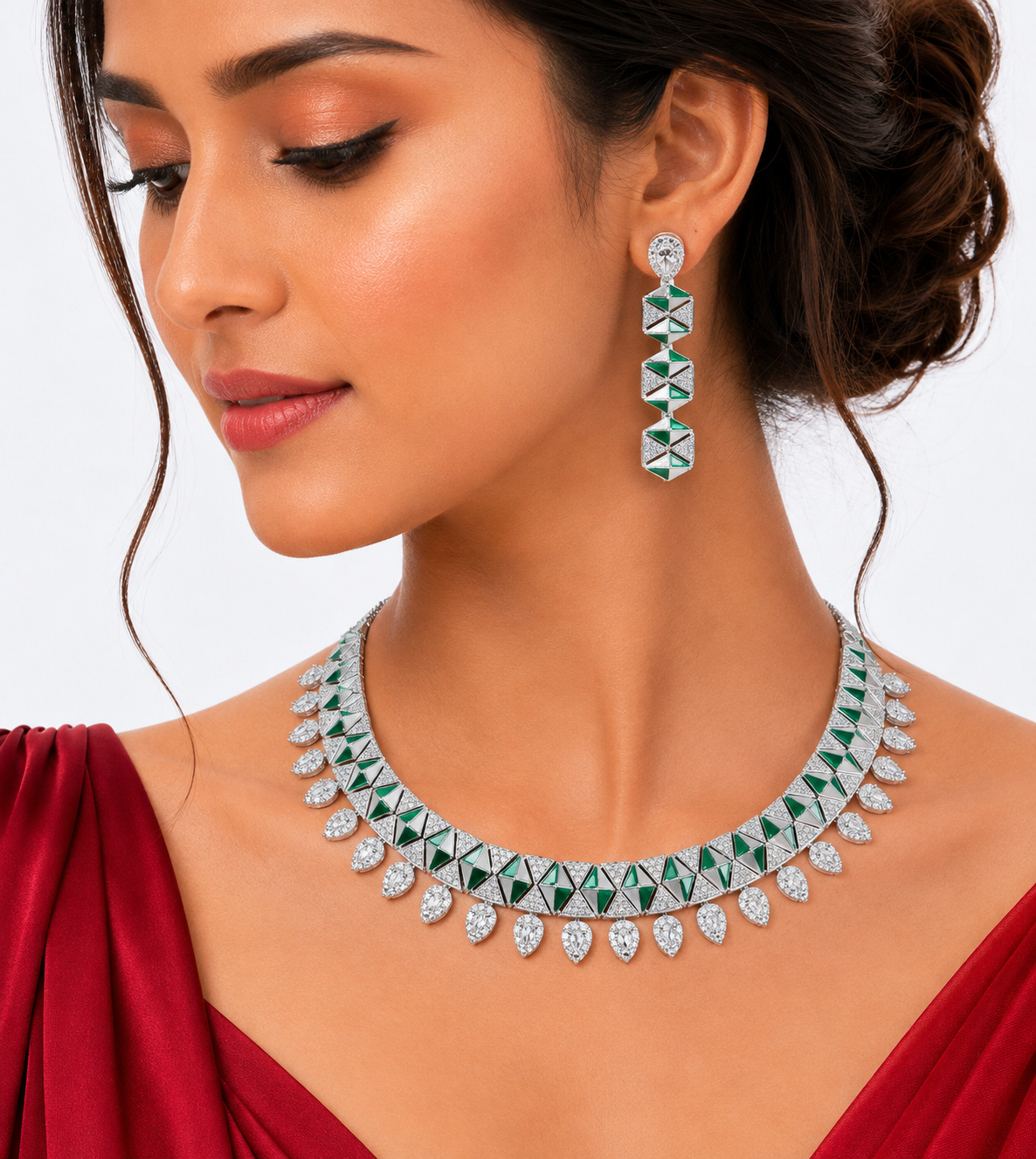 Cz necklace 01716 - 9