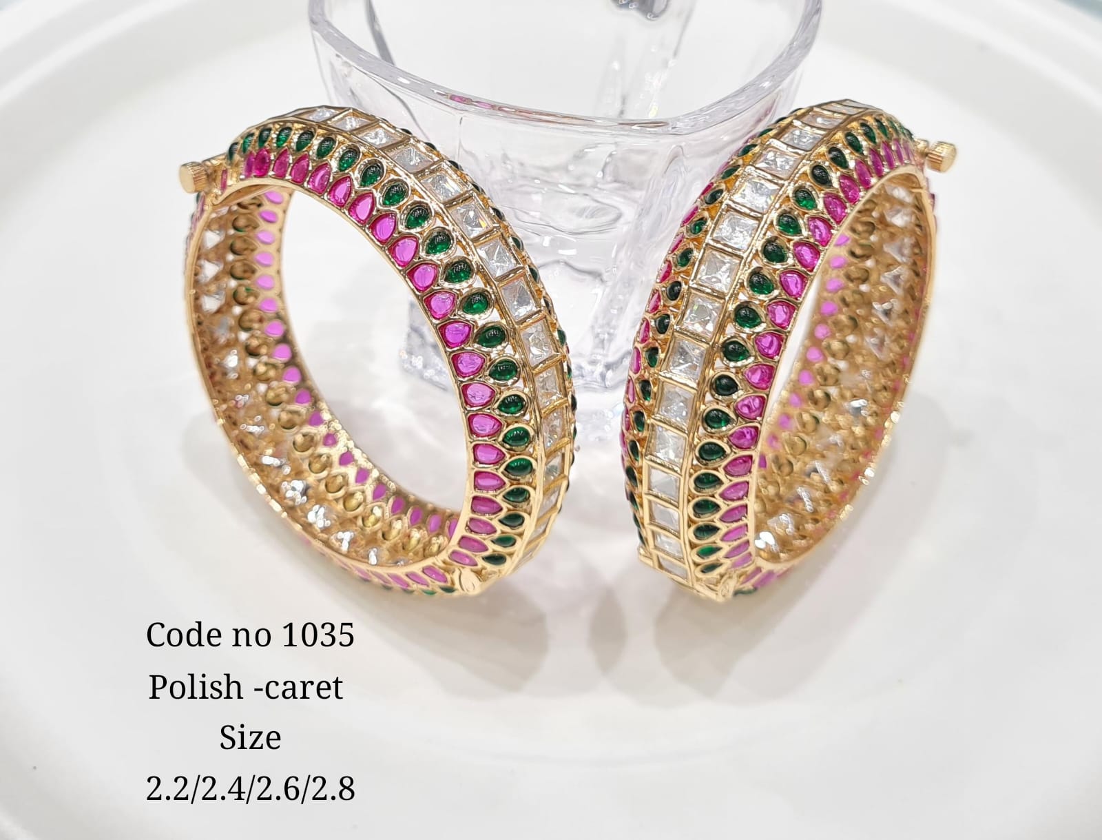 Kundan Bangles 00160