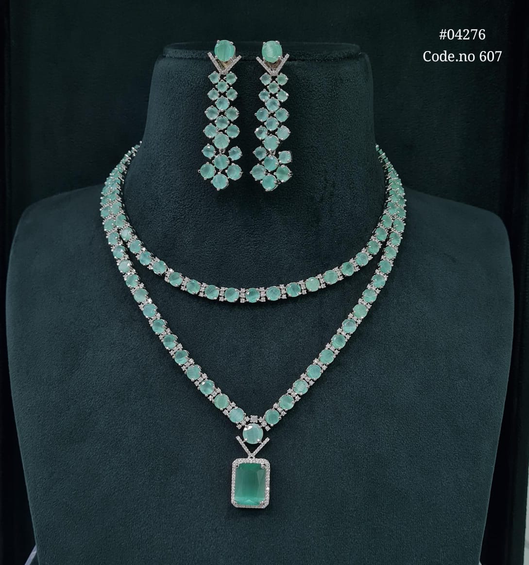 Cz Necklace 04276 - 6