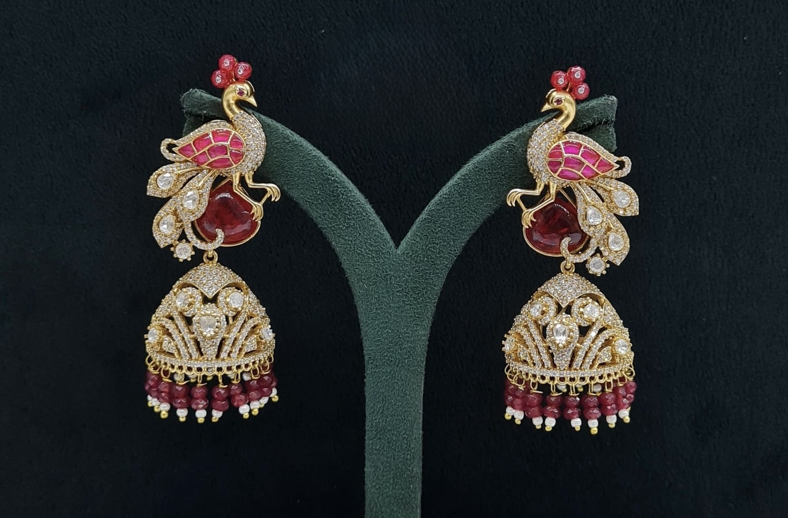 Kundan Earrings 06492 - 8