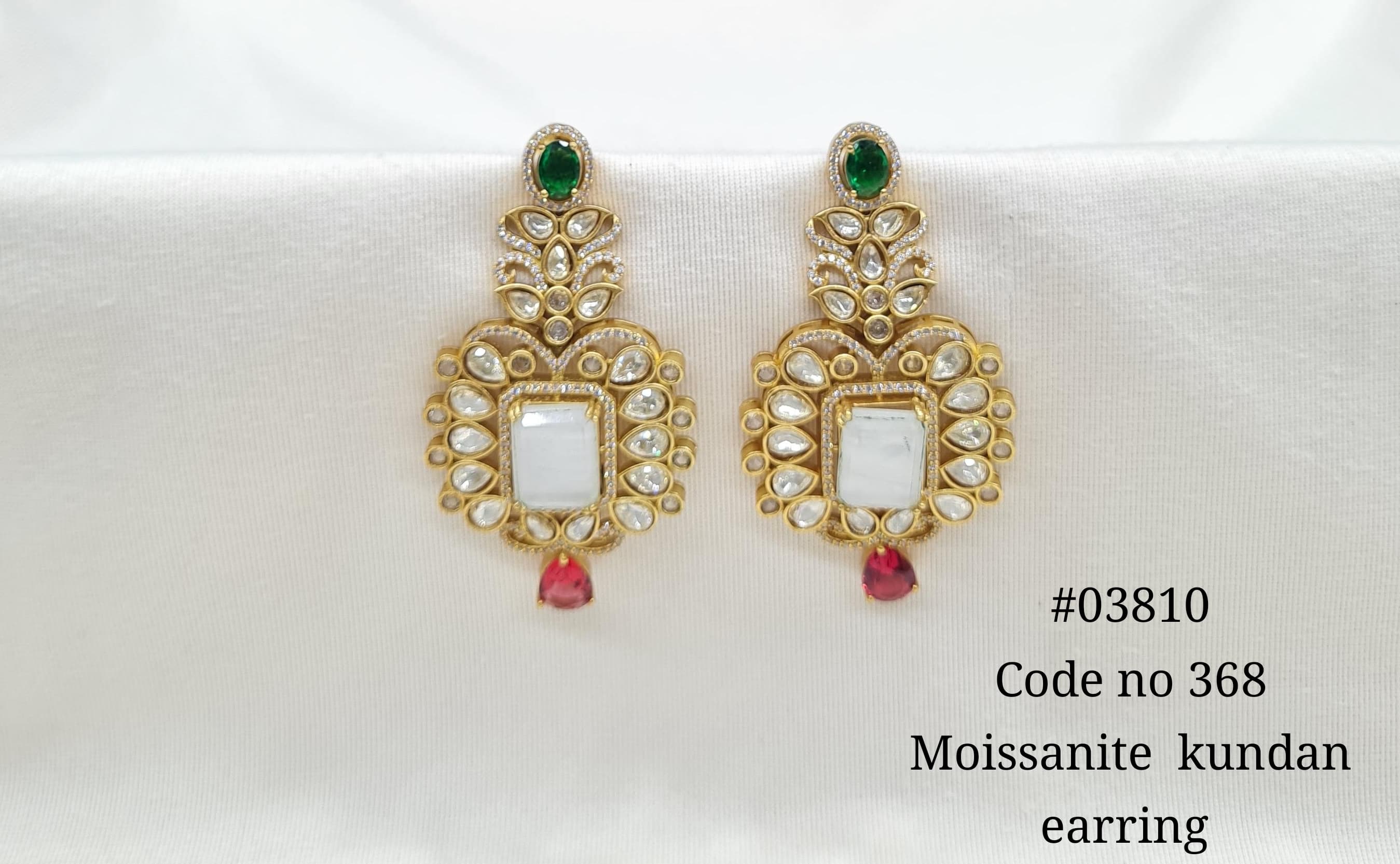Kundan Earrings 03810 - 4
