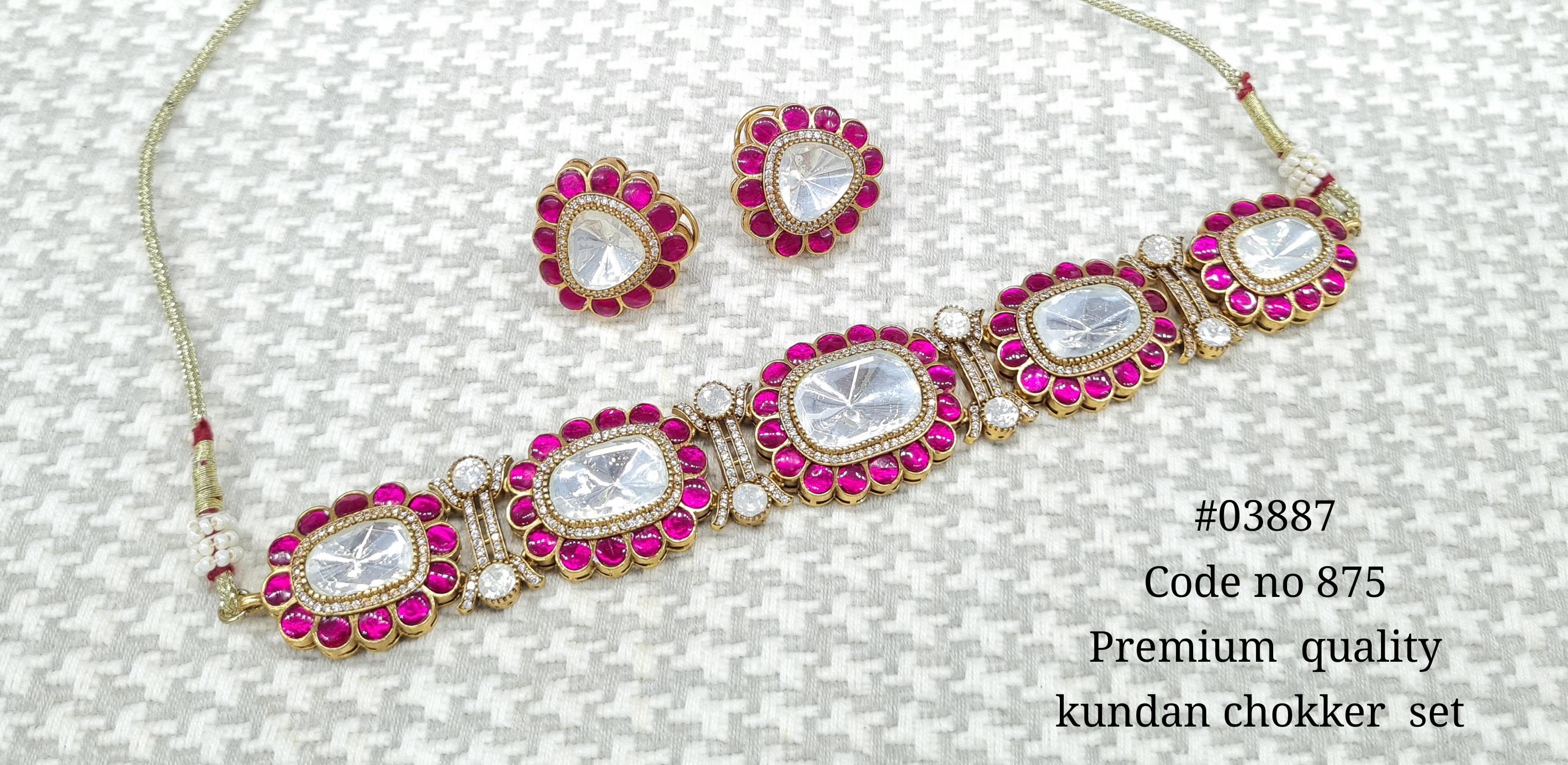 Kundan Choker 03887 - 5