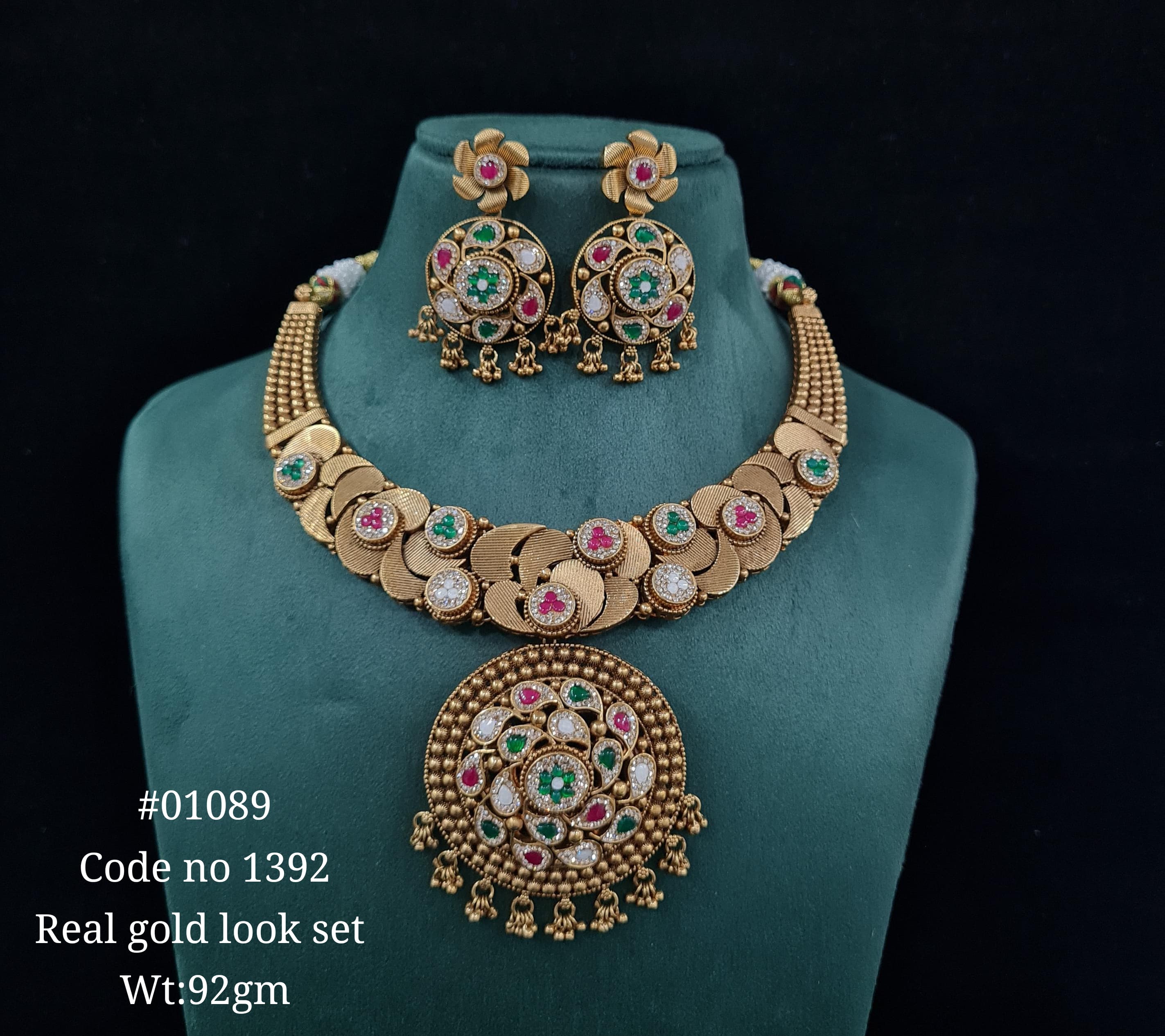 Kundan PP Necklace 01089