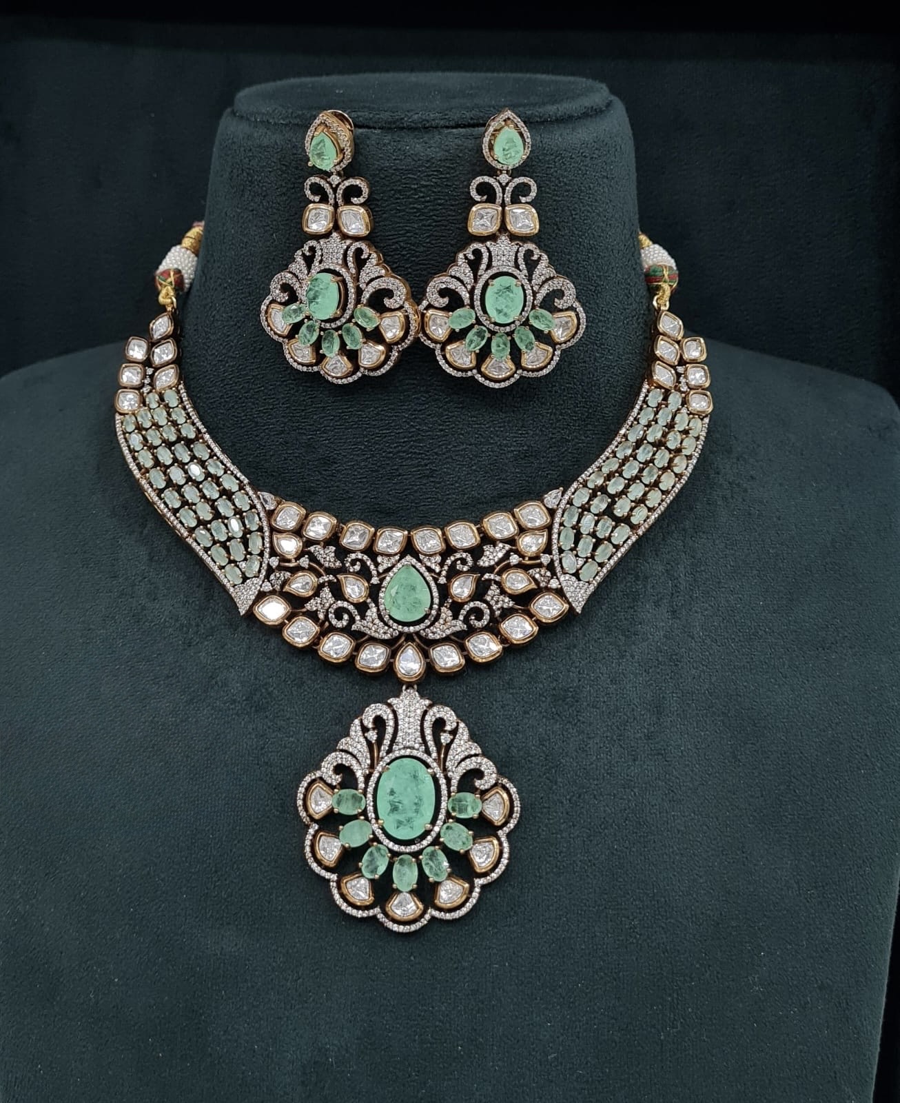 Kundan Necklace 07861 - 4