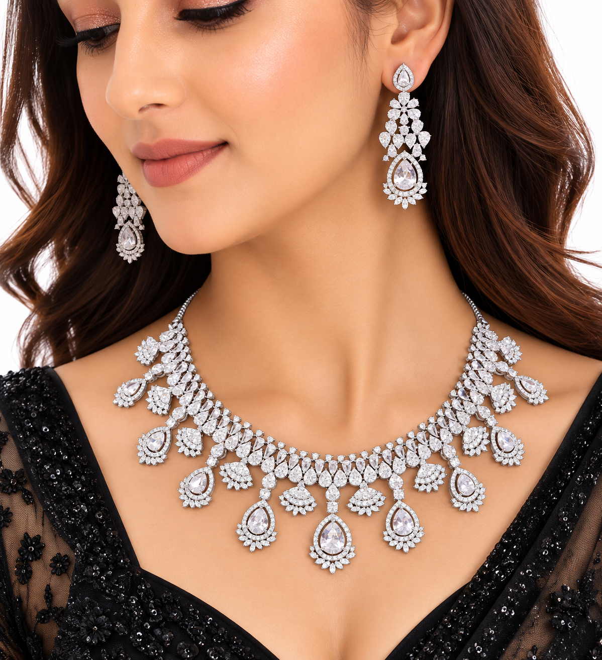 Cz necklace 01497 - 8