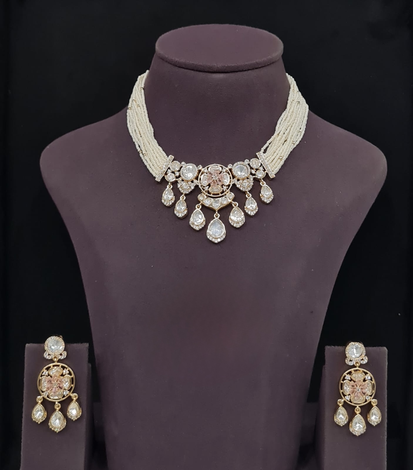 Kundan Necklace 11235 - 5