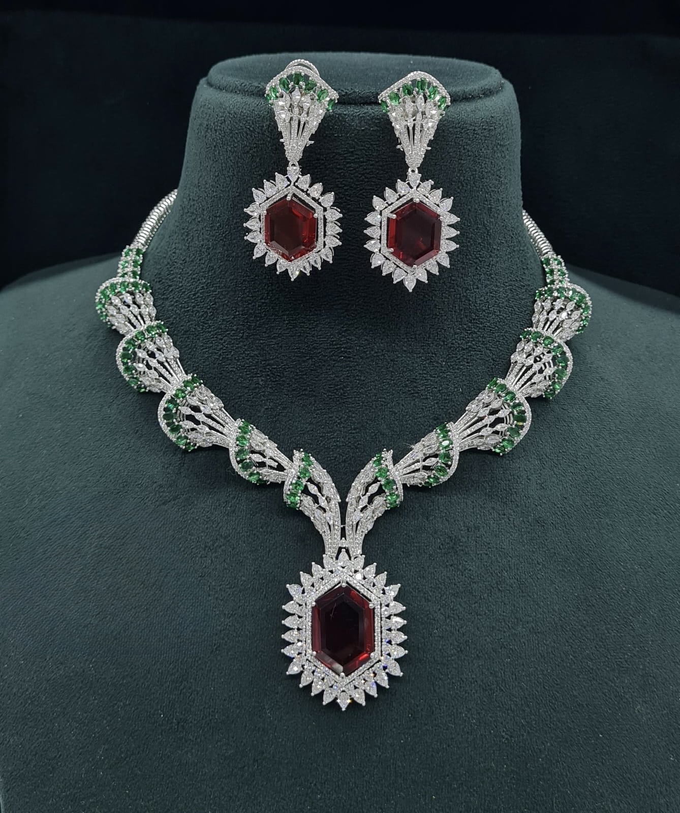 Cz Necklace 06095 - 10