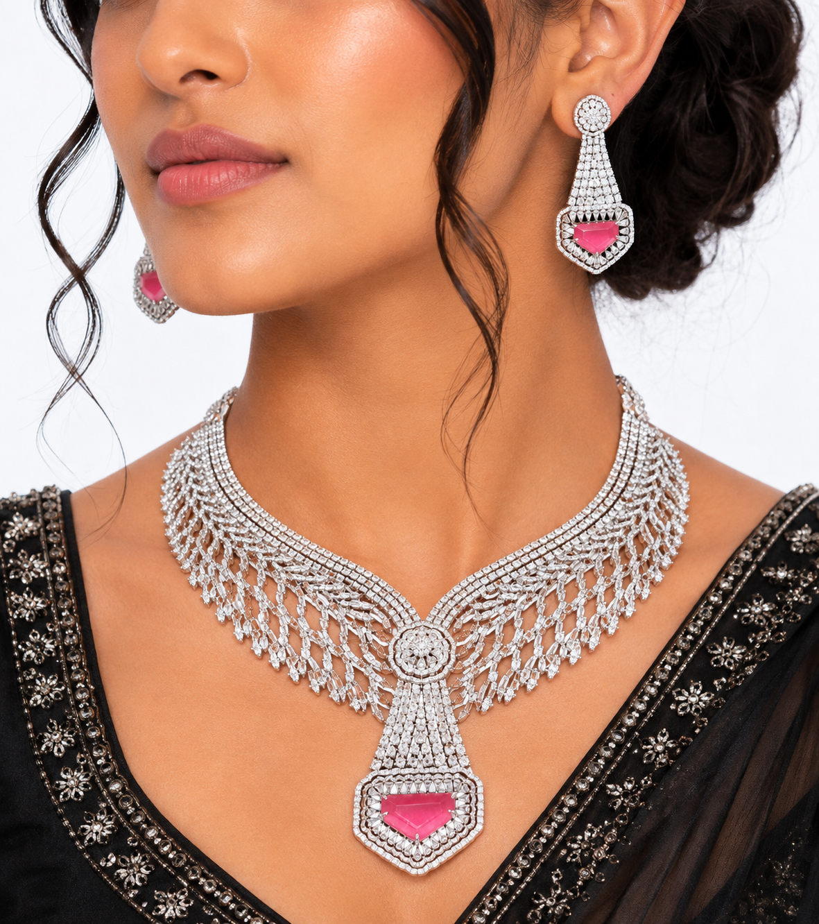 Cz Necklace 10627 - 7