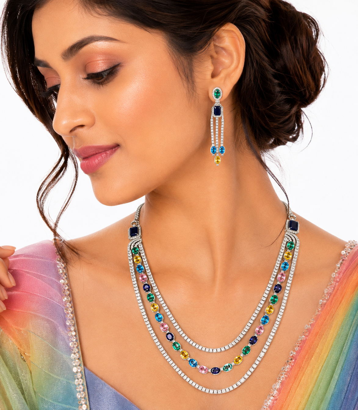 Cz Necklace 03839 - 11