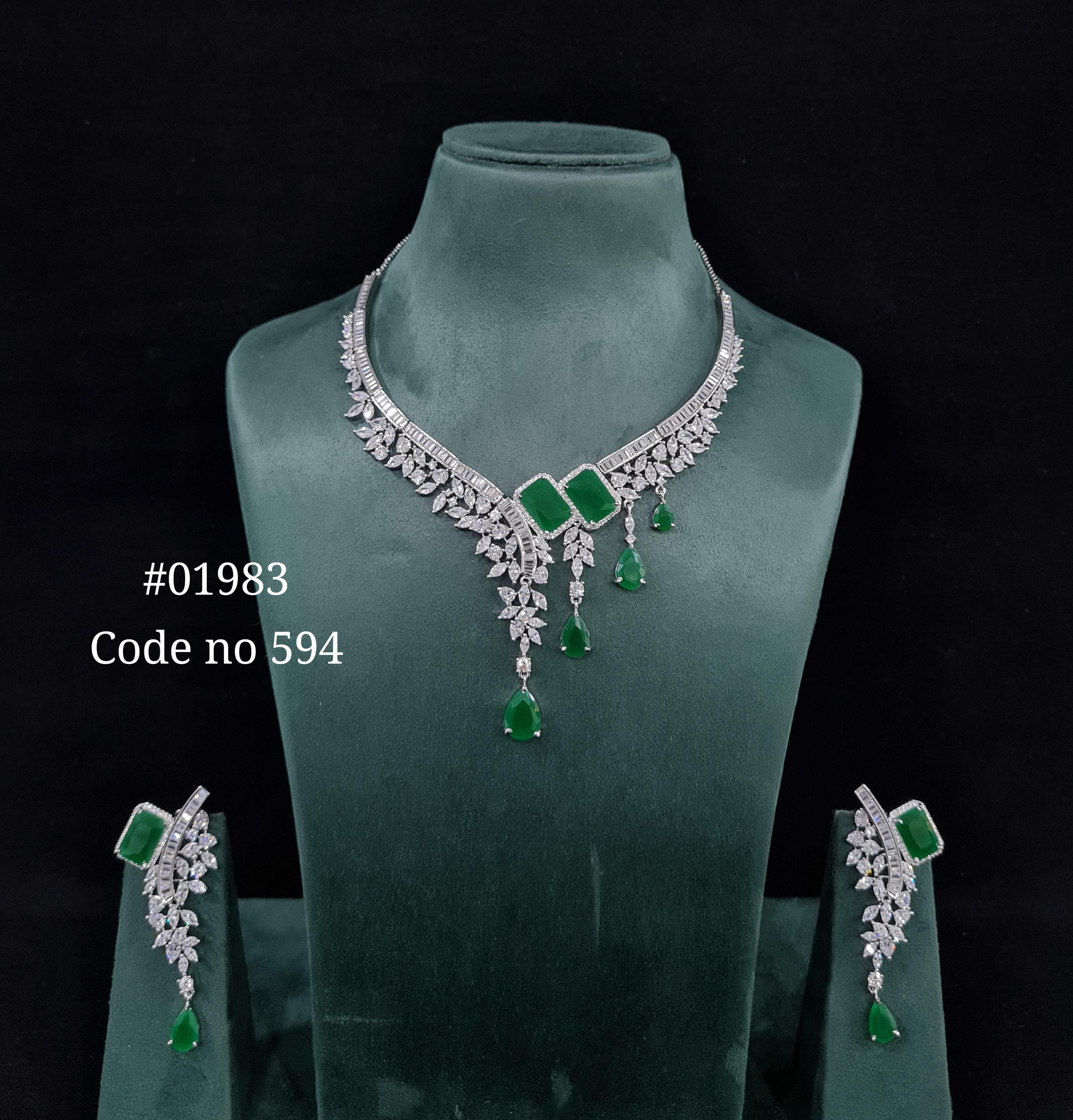 Cz necklace 01983 - 5