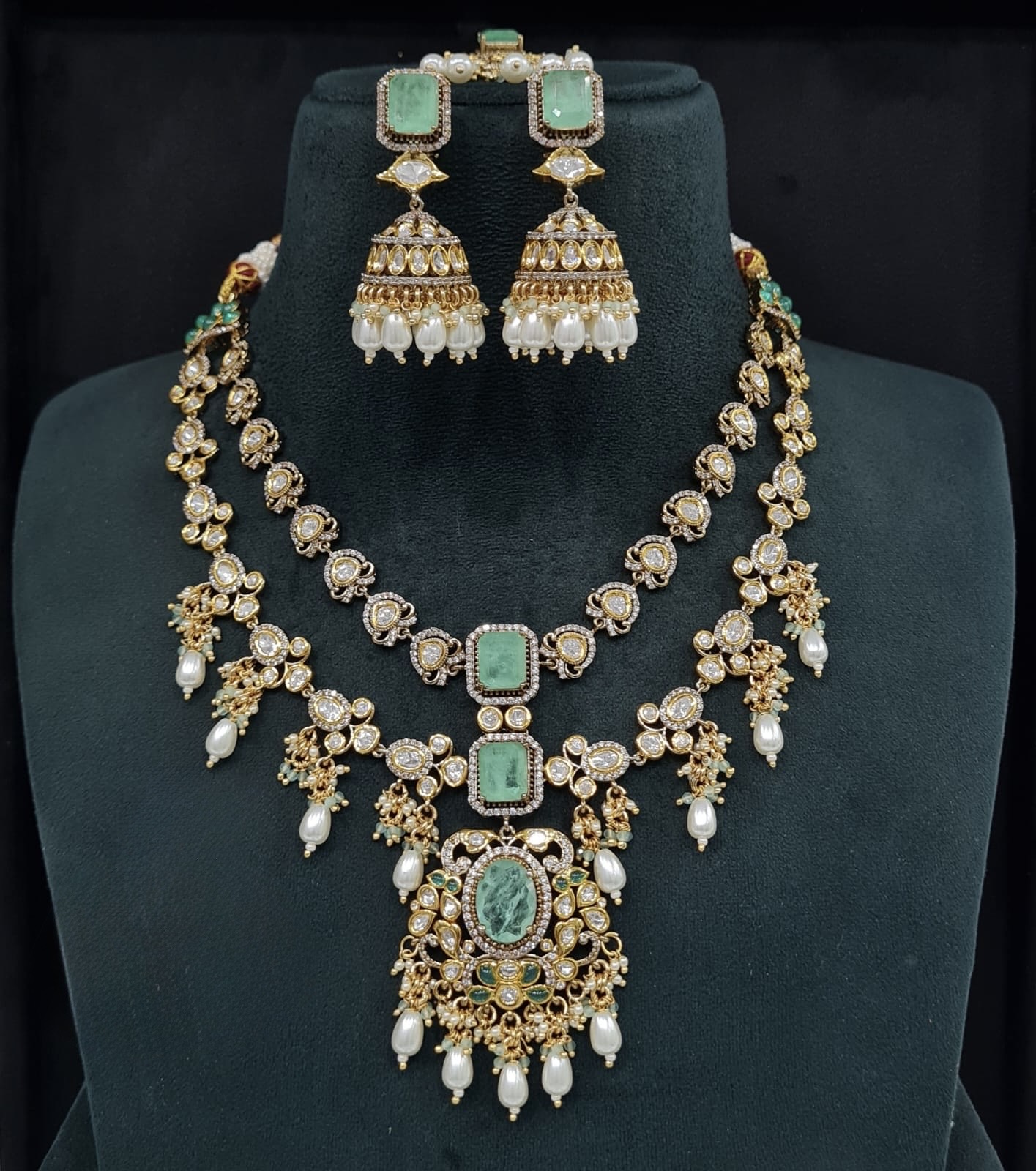 Kundan Necklace 09380 - 6