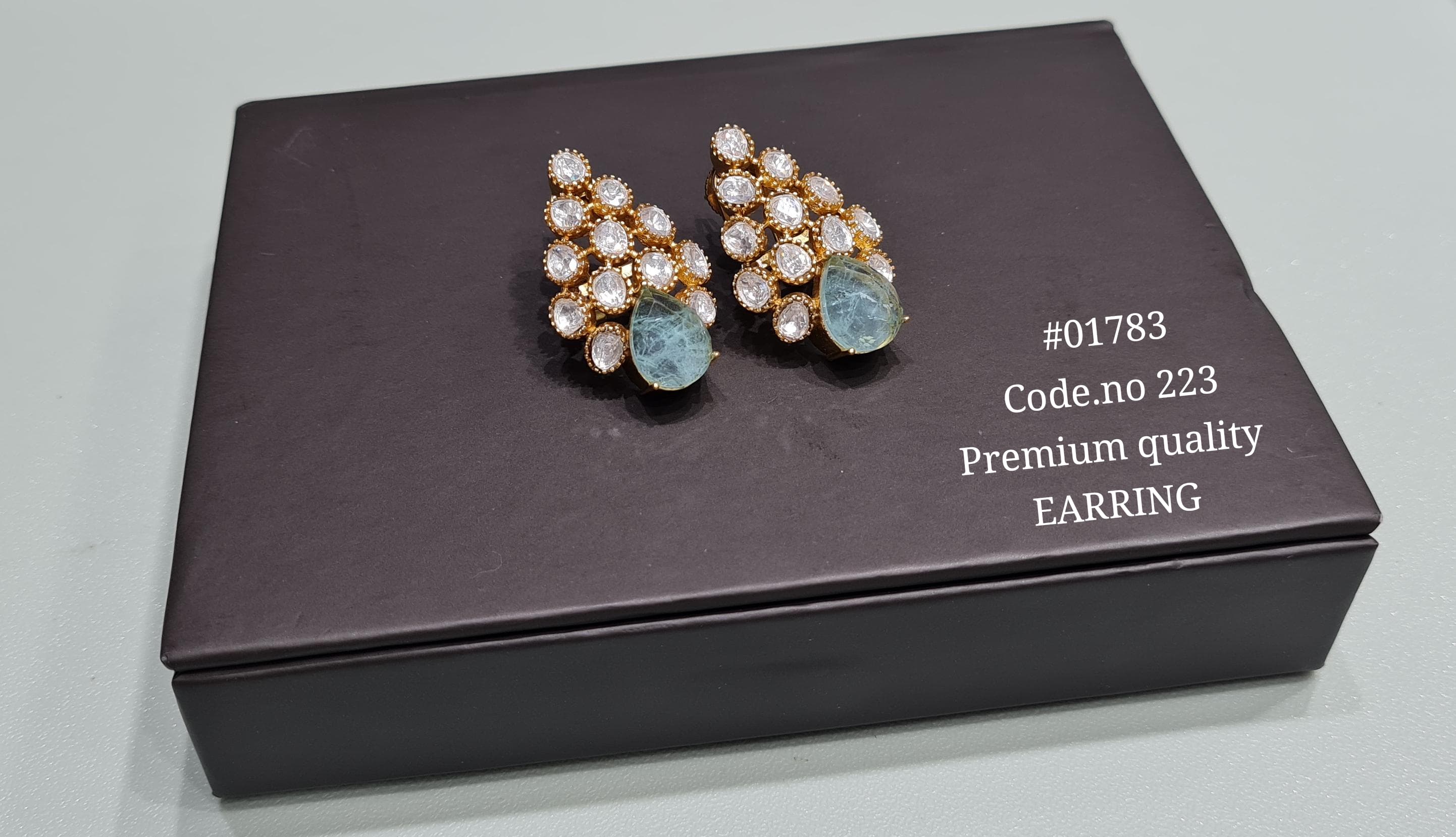 Kundan Earrings 01783 - 8