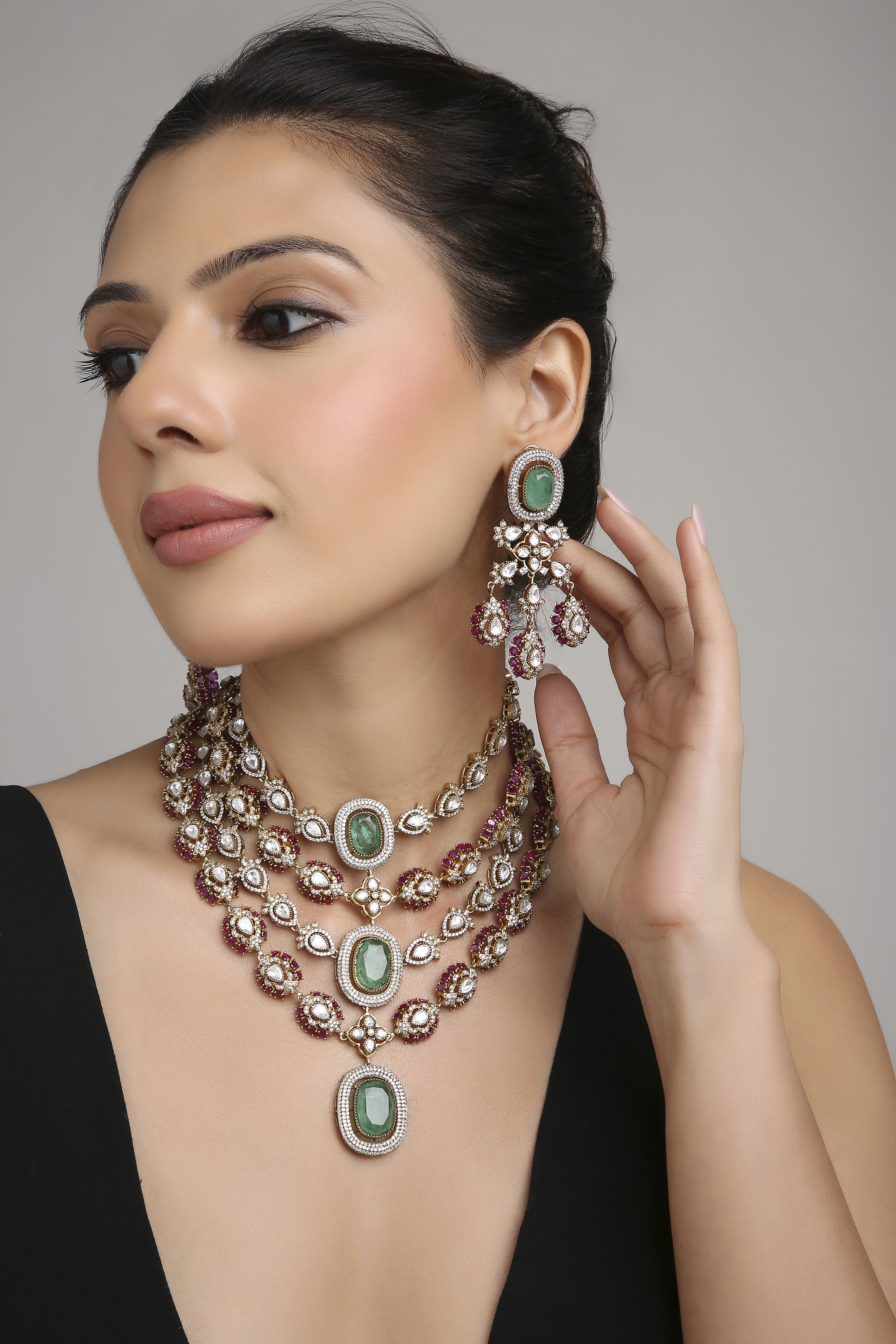 Moissanite Necklace 07337 - 6