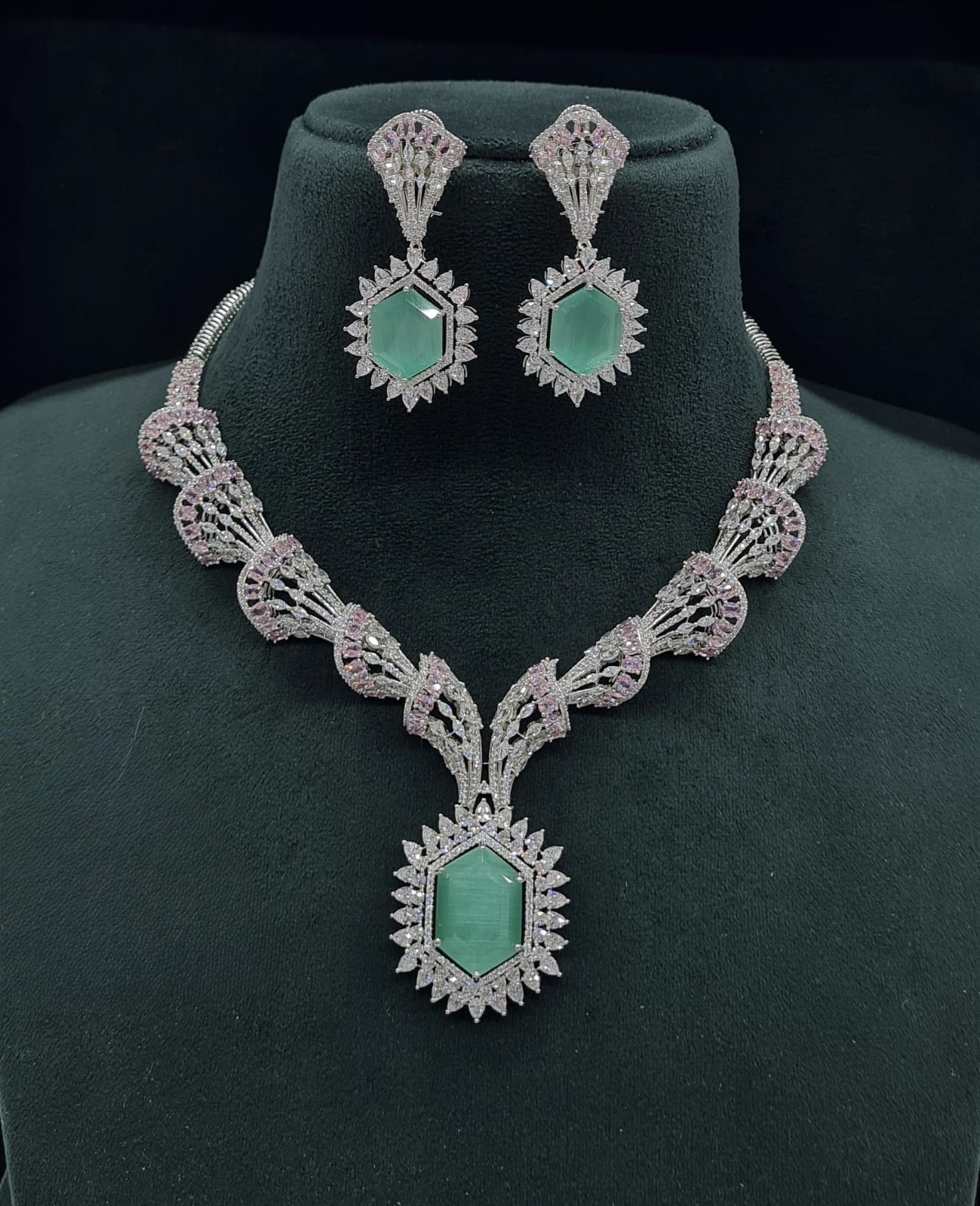 Cz Necklace 06095 - 11