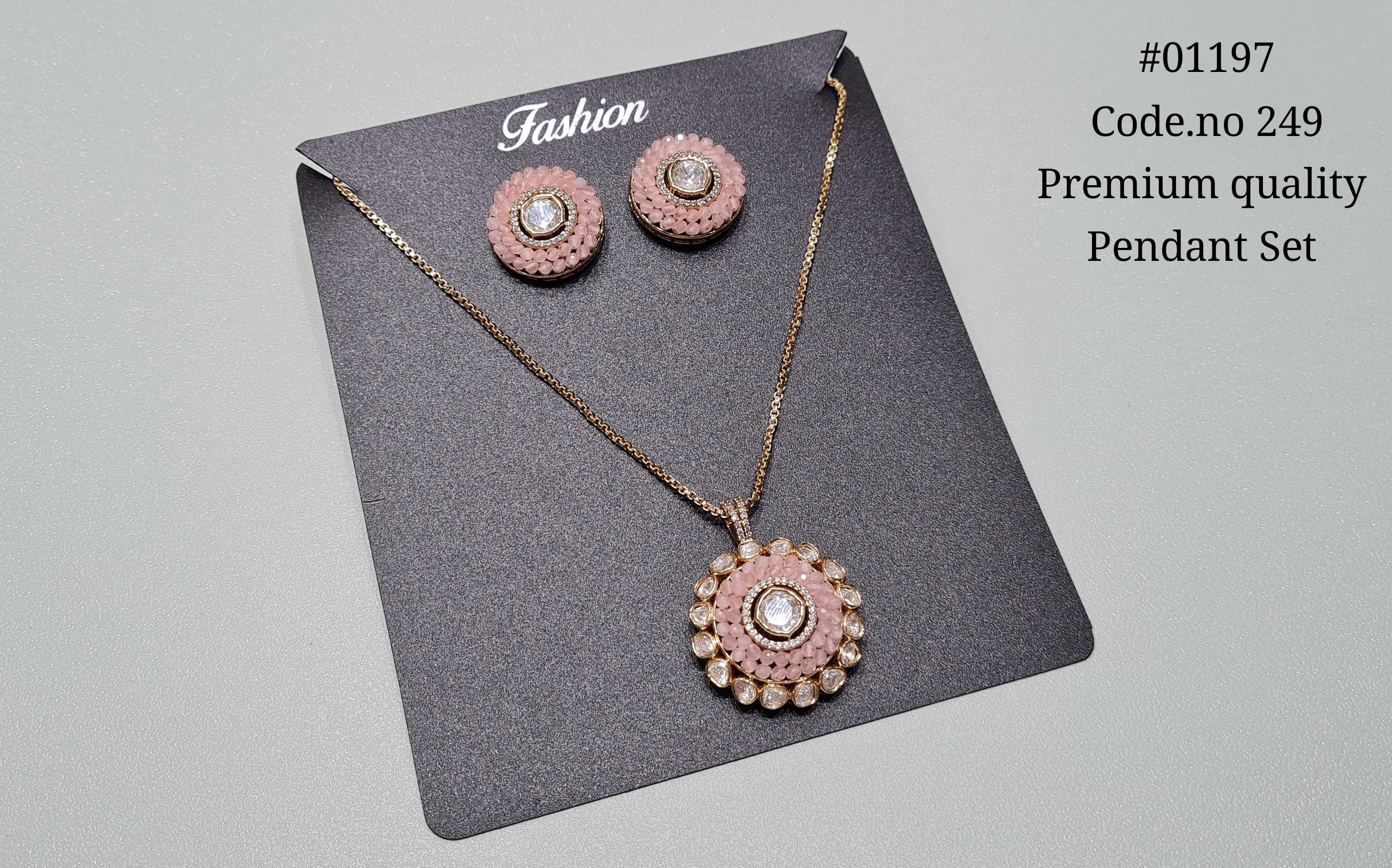 Kundan Pendant Set 01197 - 3