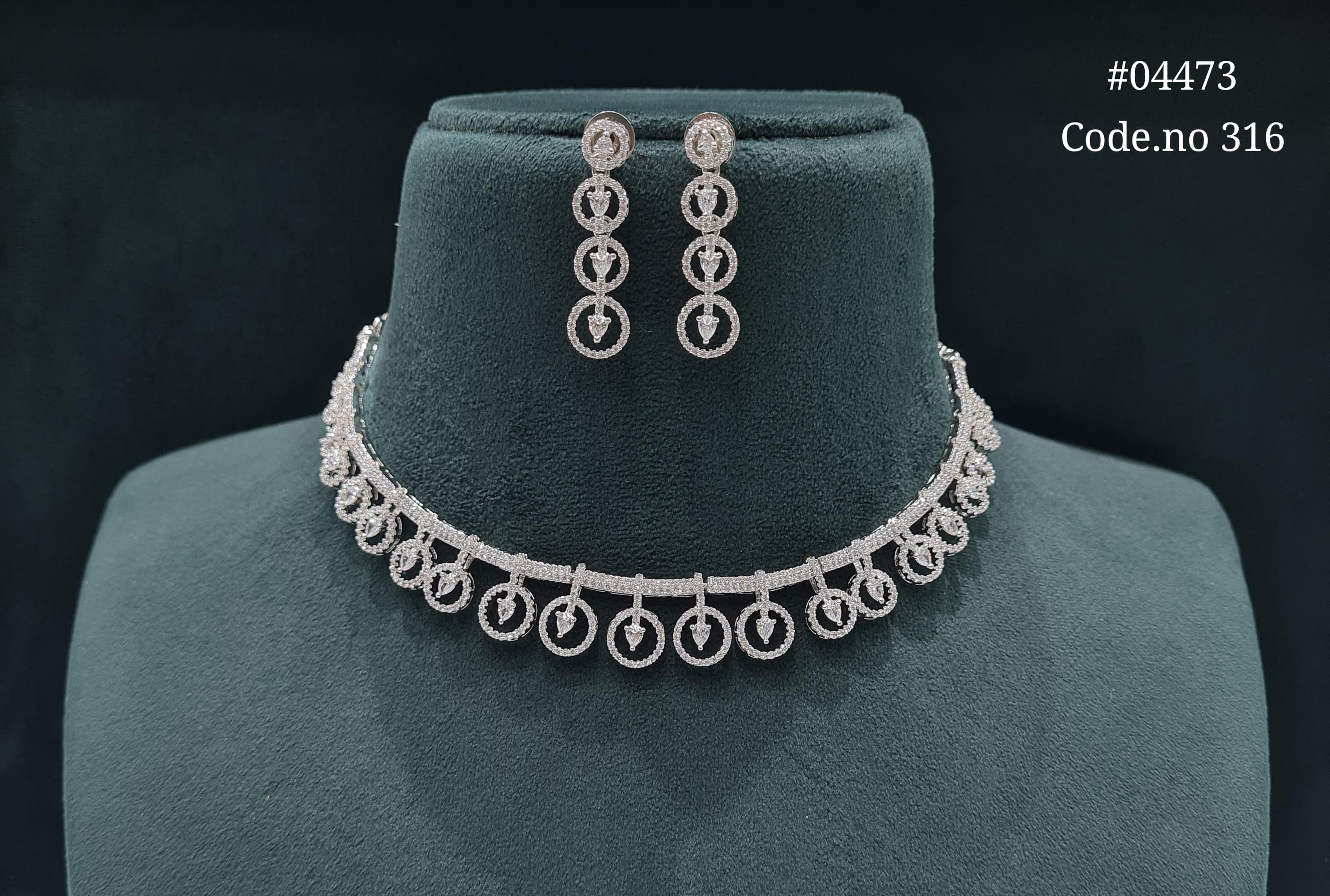 Cz Necklace 04473 - 7