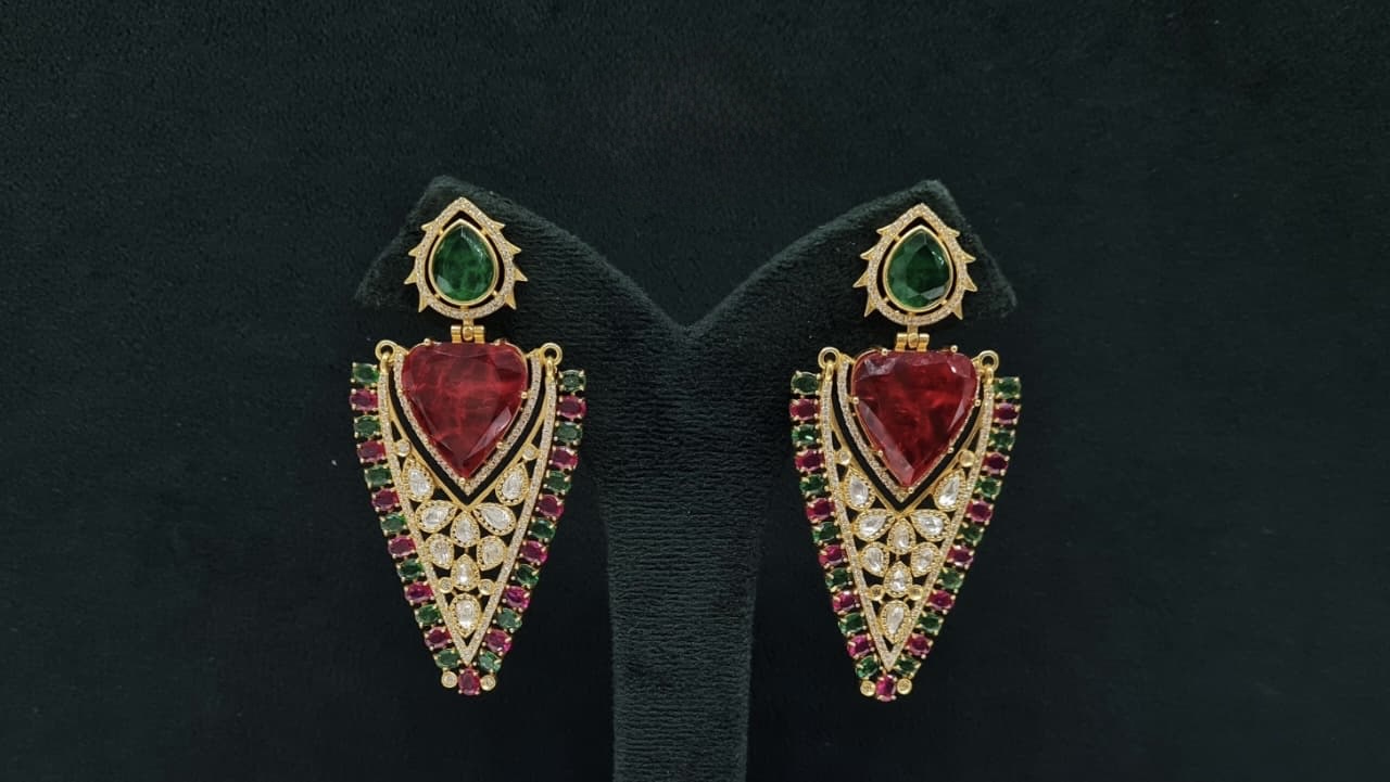 Kundan Earrings 08206 - 11