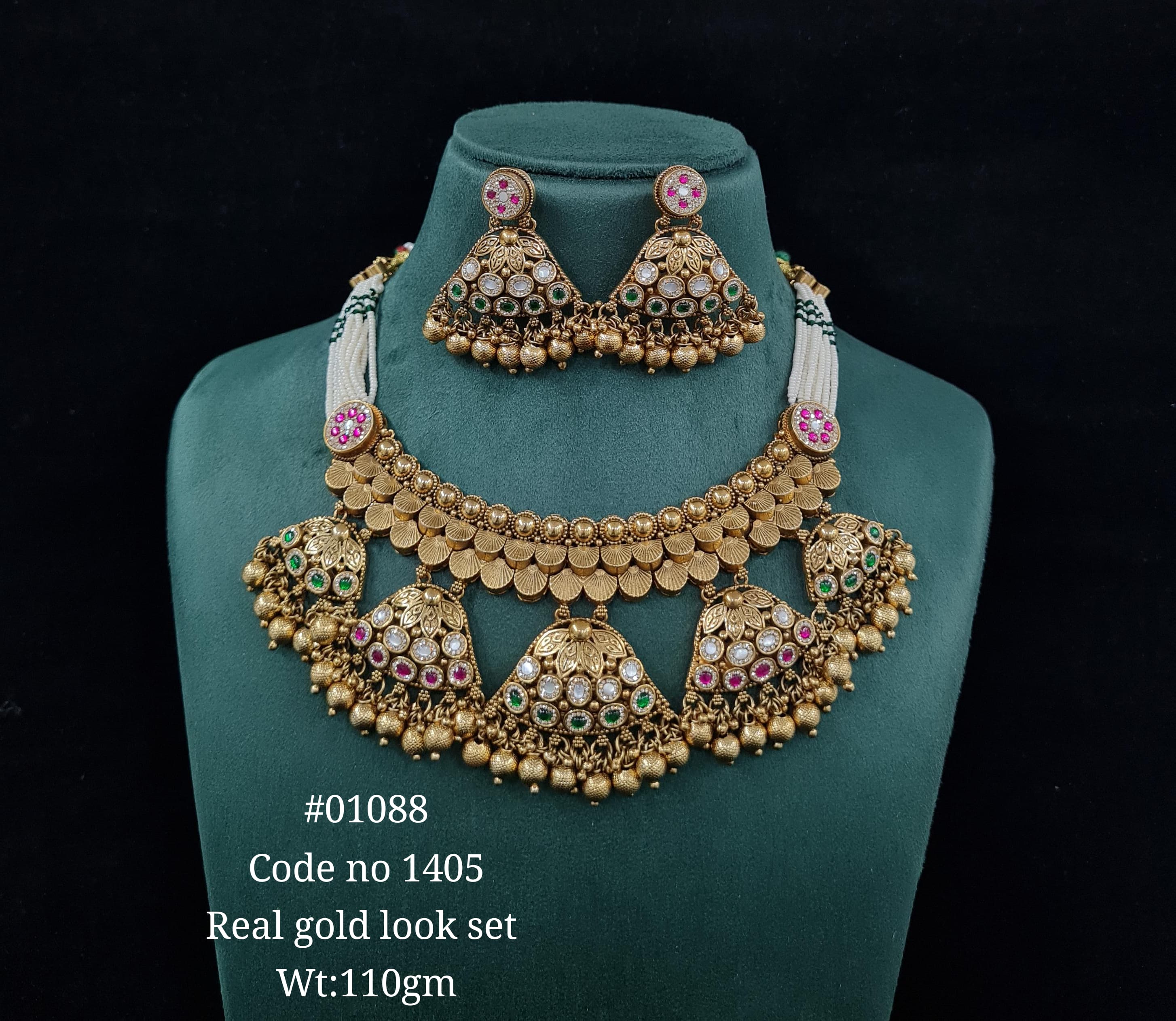 Kundan PP Necklace 01088