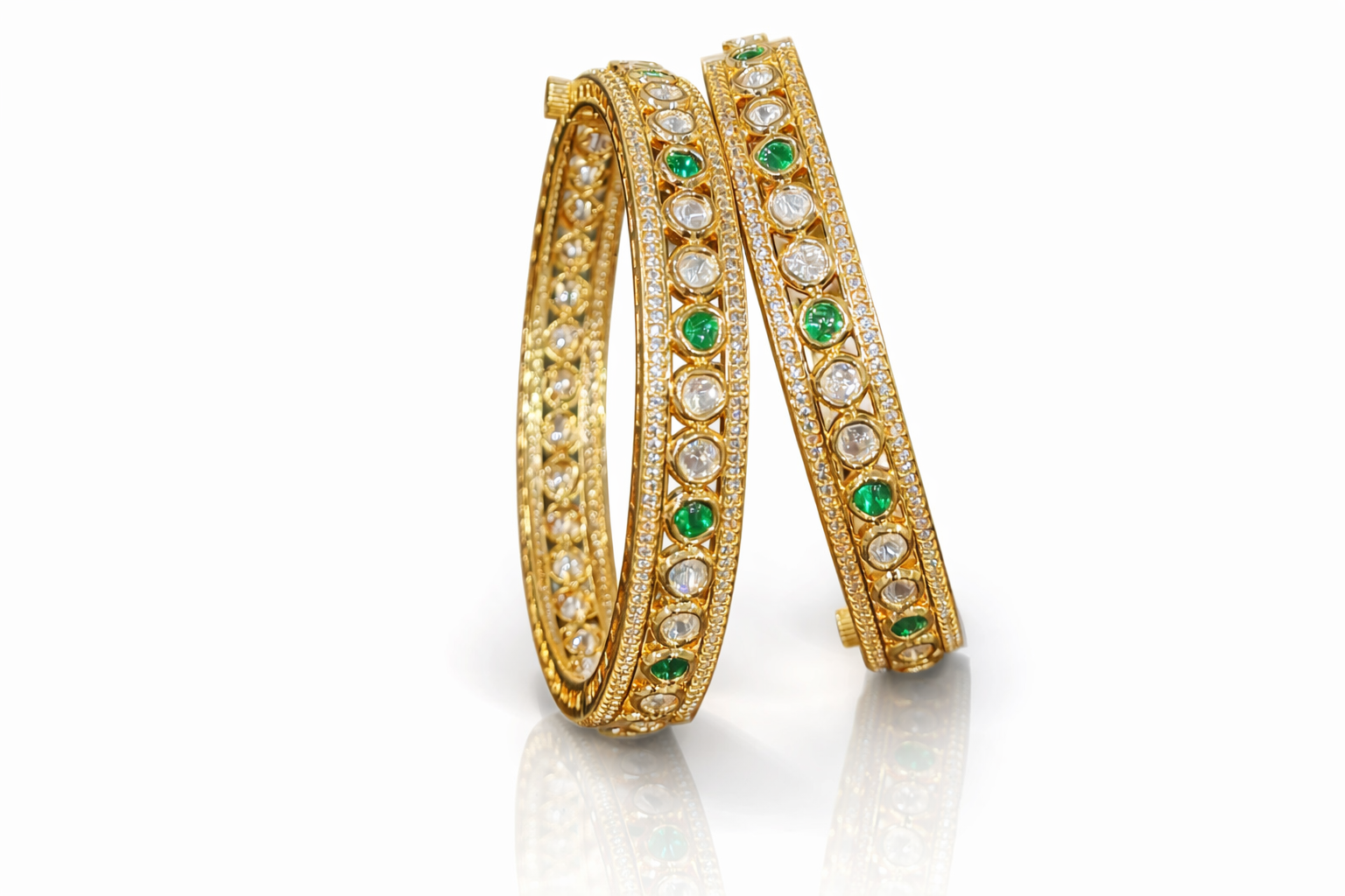 Kundan bangles 01449