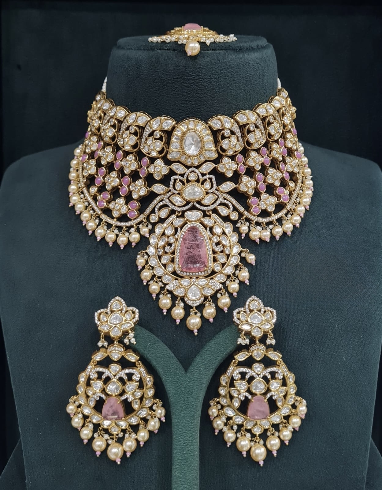 Kundan Bride Set 05502 - 6