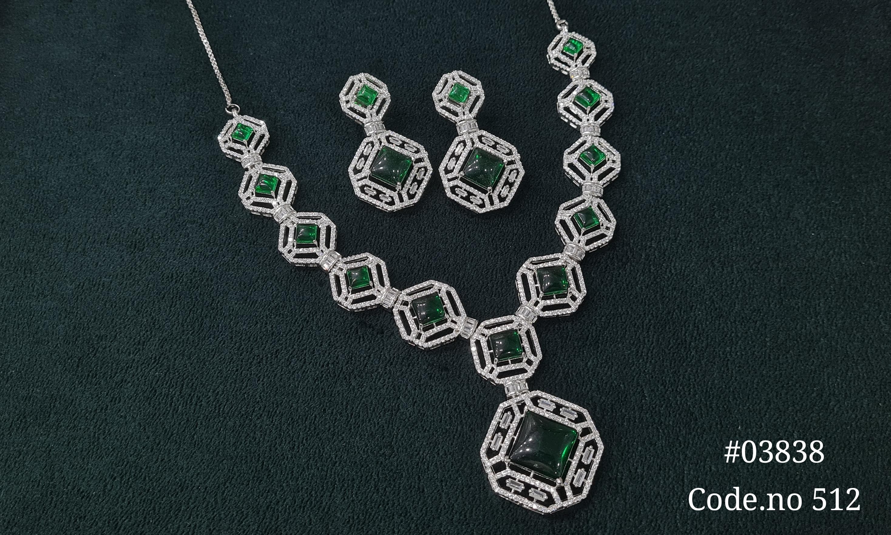 Cz necklace 03838 - 4