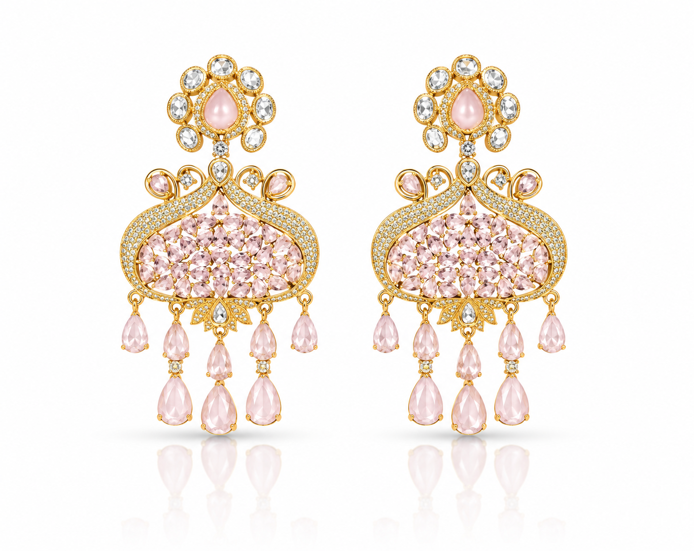 Kundan Earrings 08202 - 6