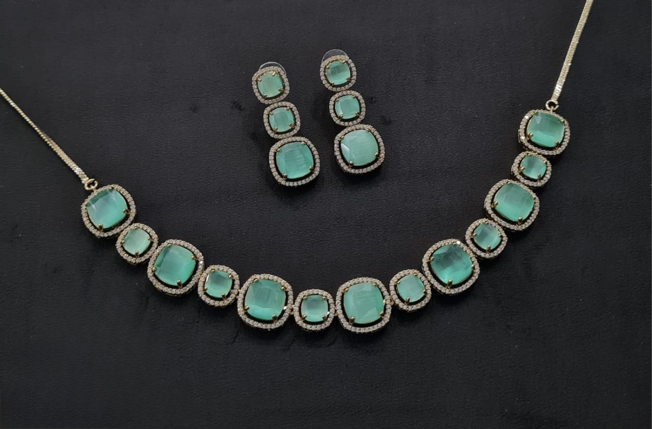 Cz Necklace 11108 - 10