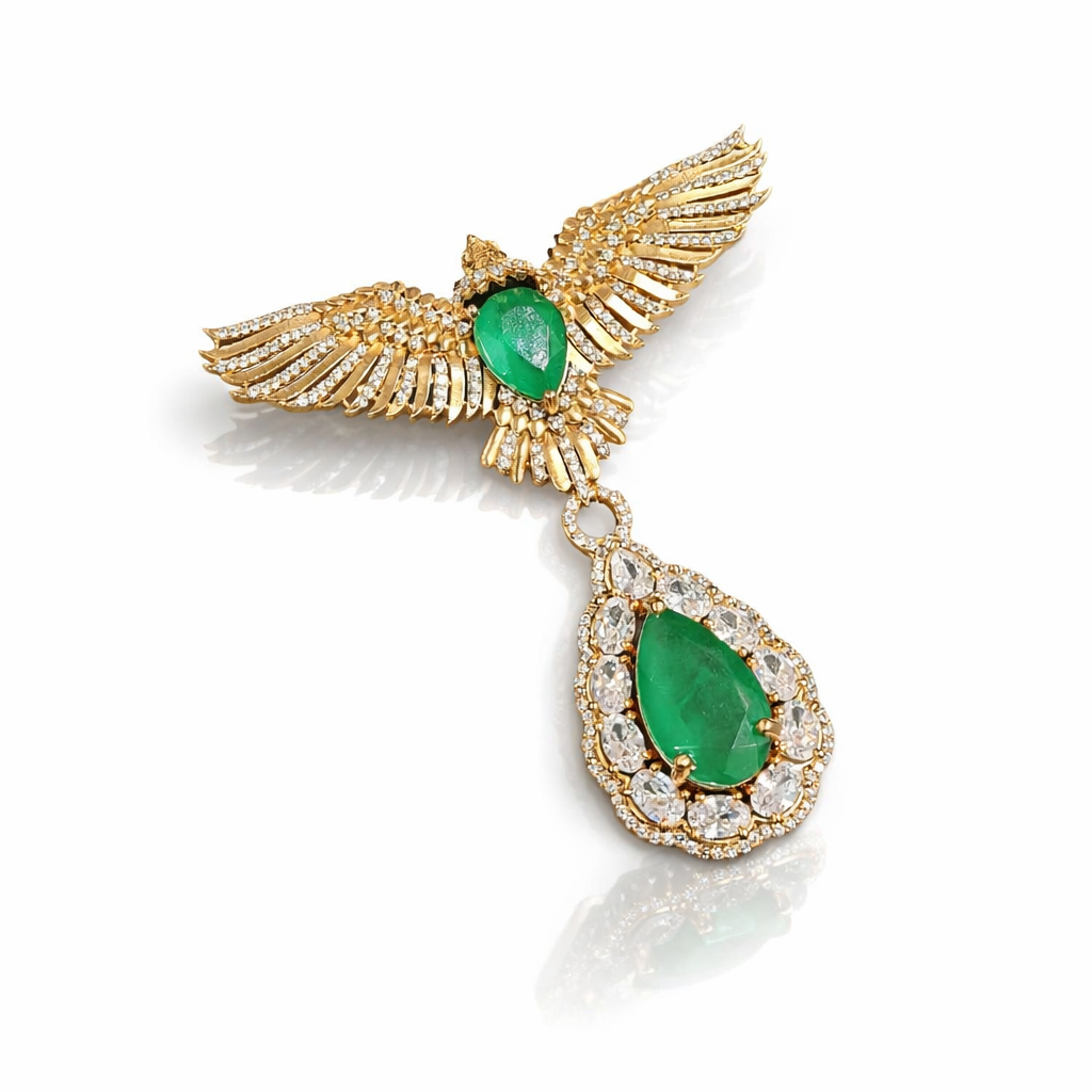 Falcon Brooch 08698 - 14