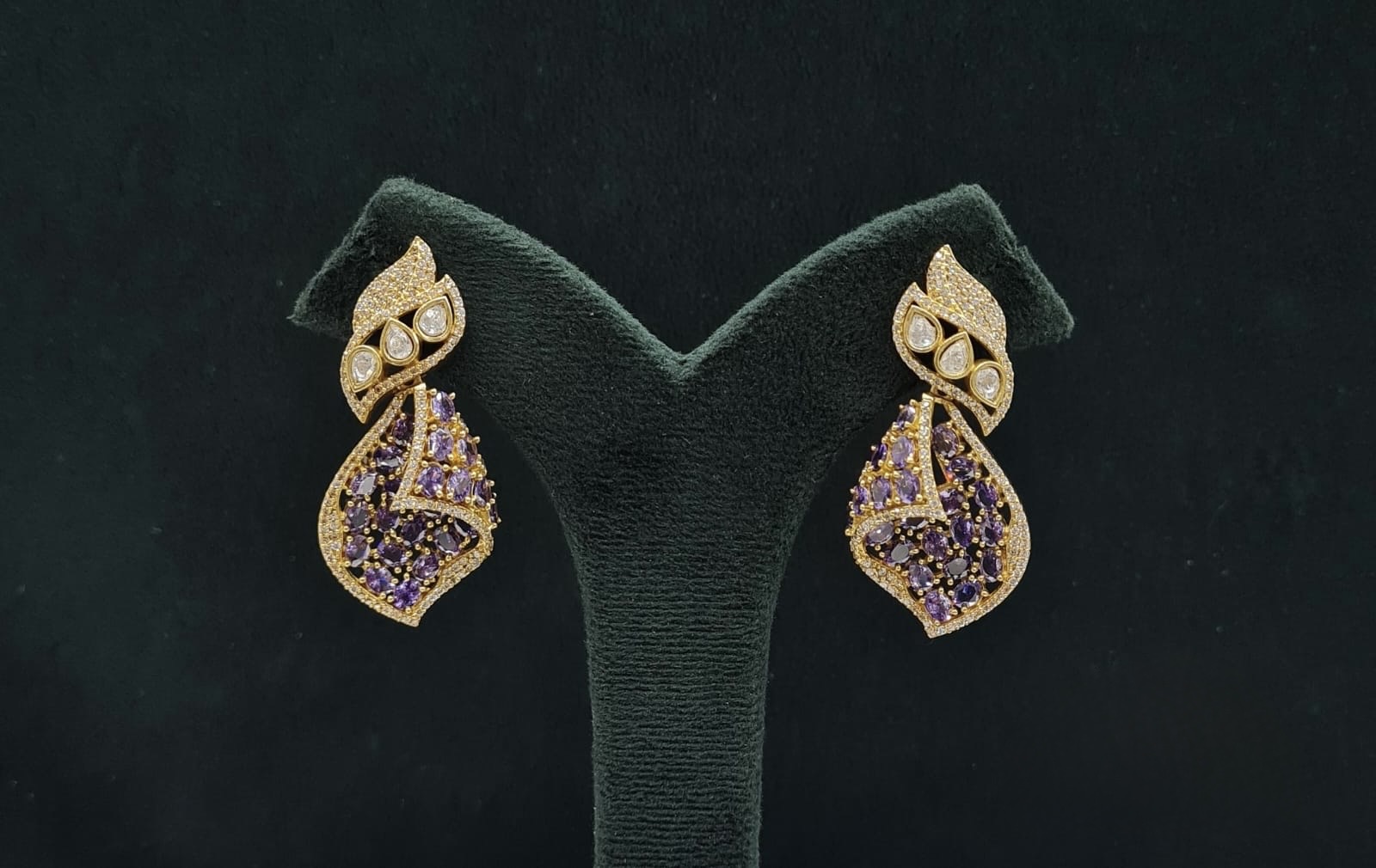 Kundan Earrings 08203 - 6