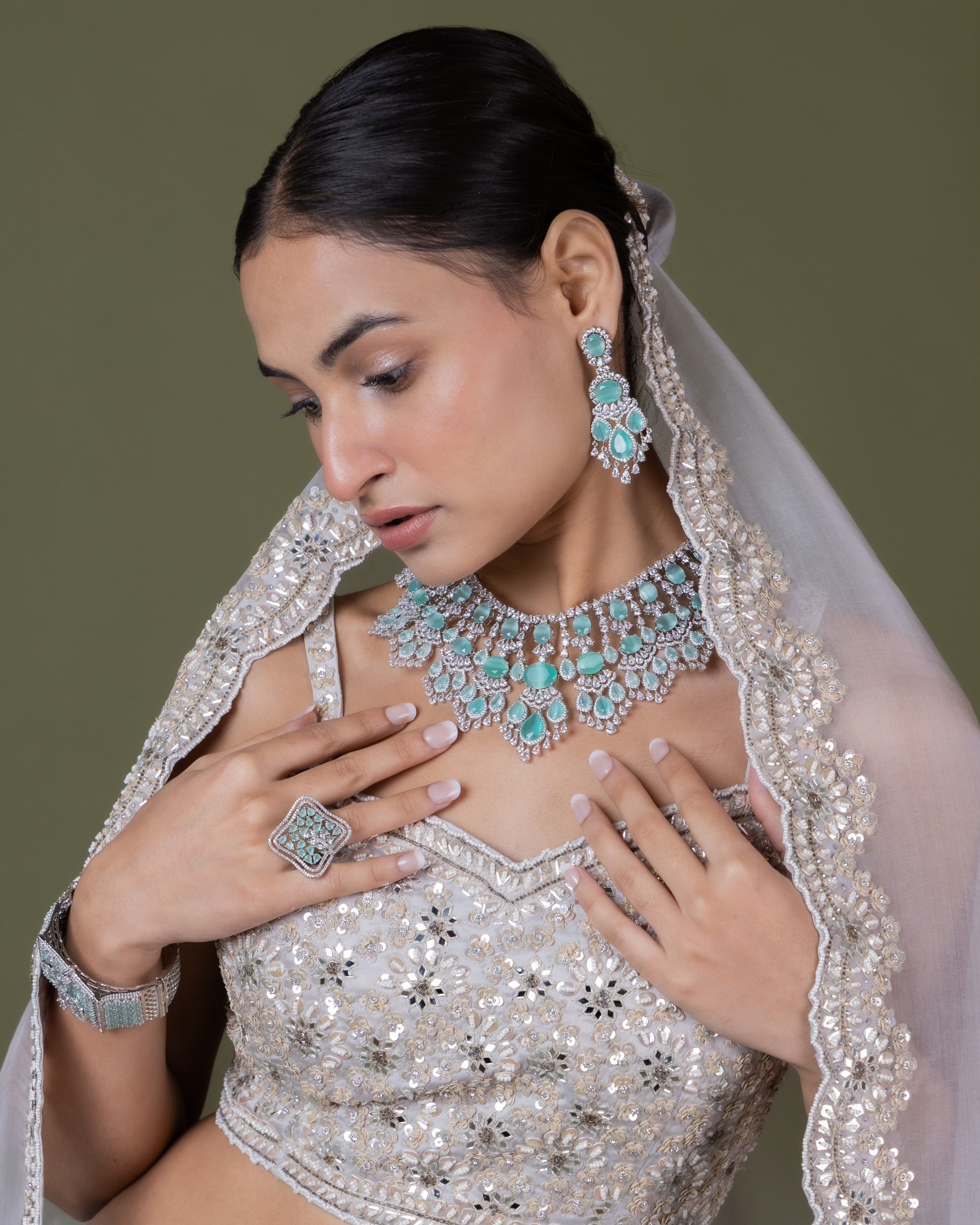 Cz Necklace 01413 - 8