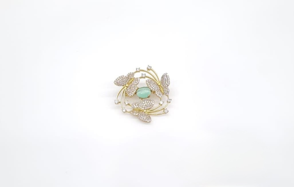 Cz Brooch 10571 - 10
