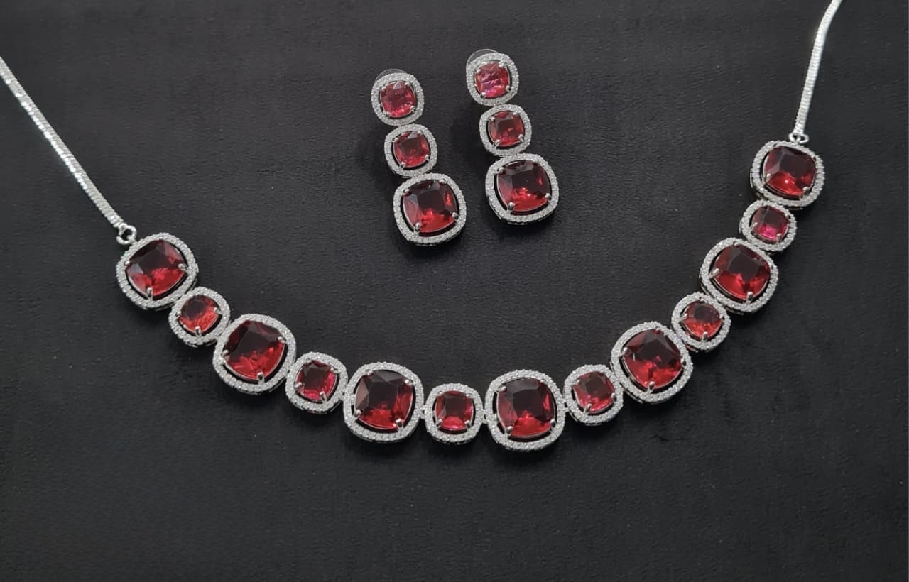Cz Necklace 11108 - 12