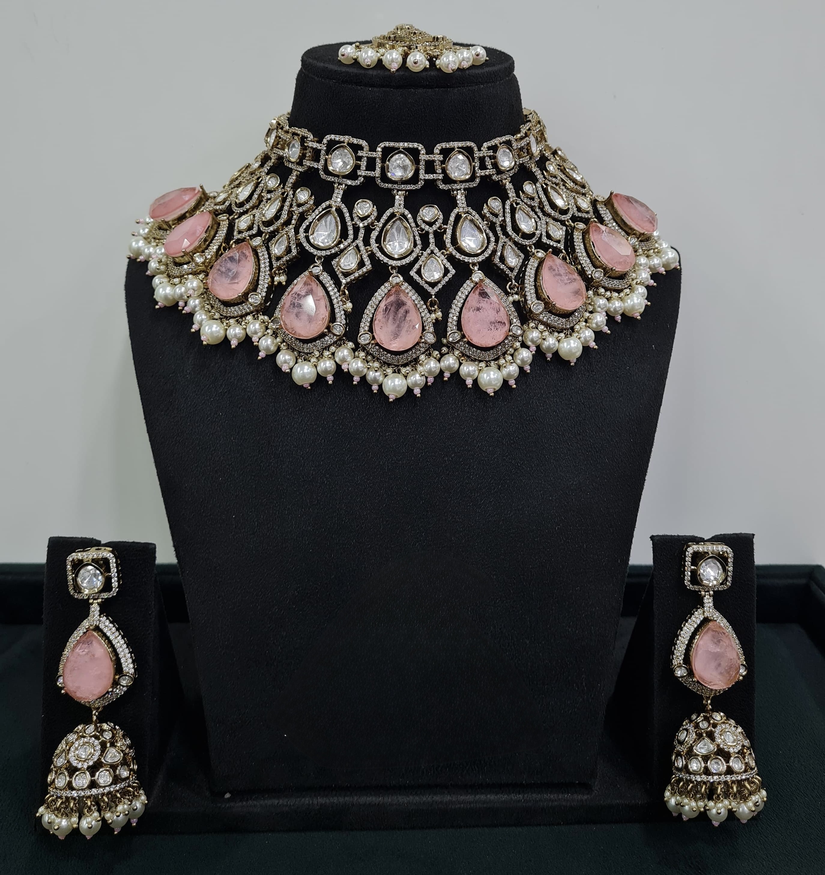 Kundan Bride Set 04538 - 3