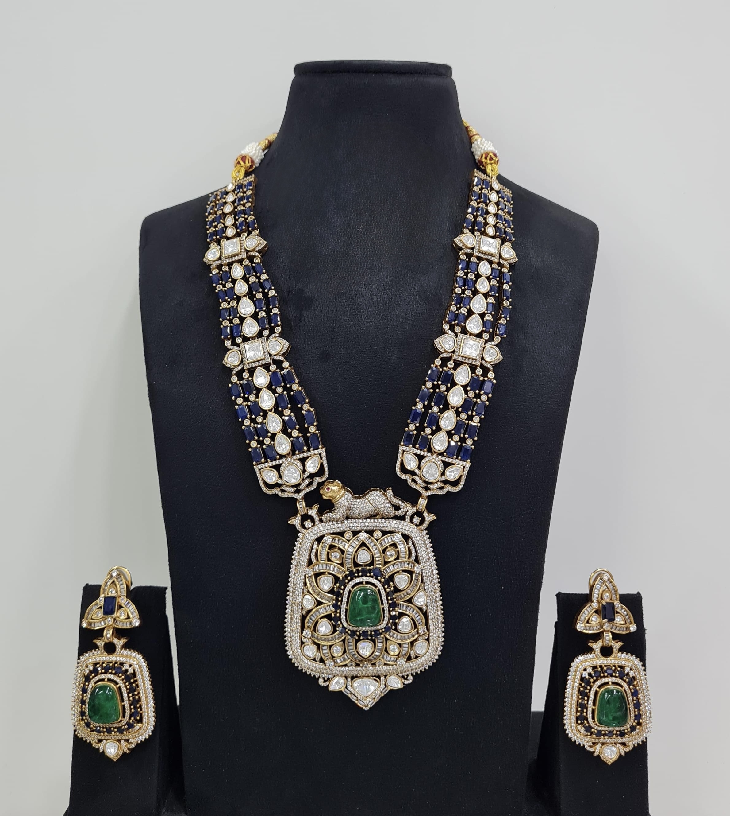 Rajwada Kundan Necklace 08966 - 6