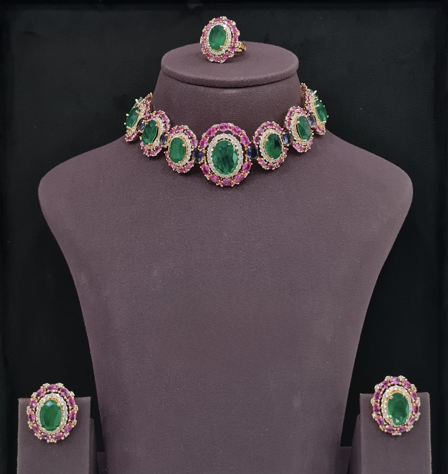 Cz Necklace 09072 - 7