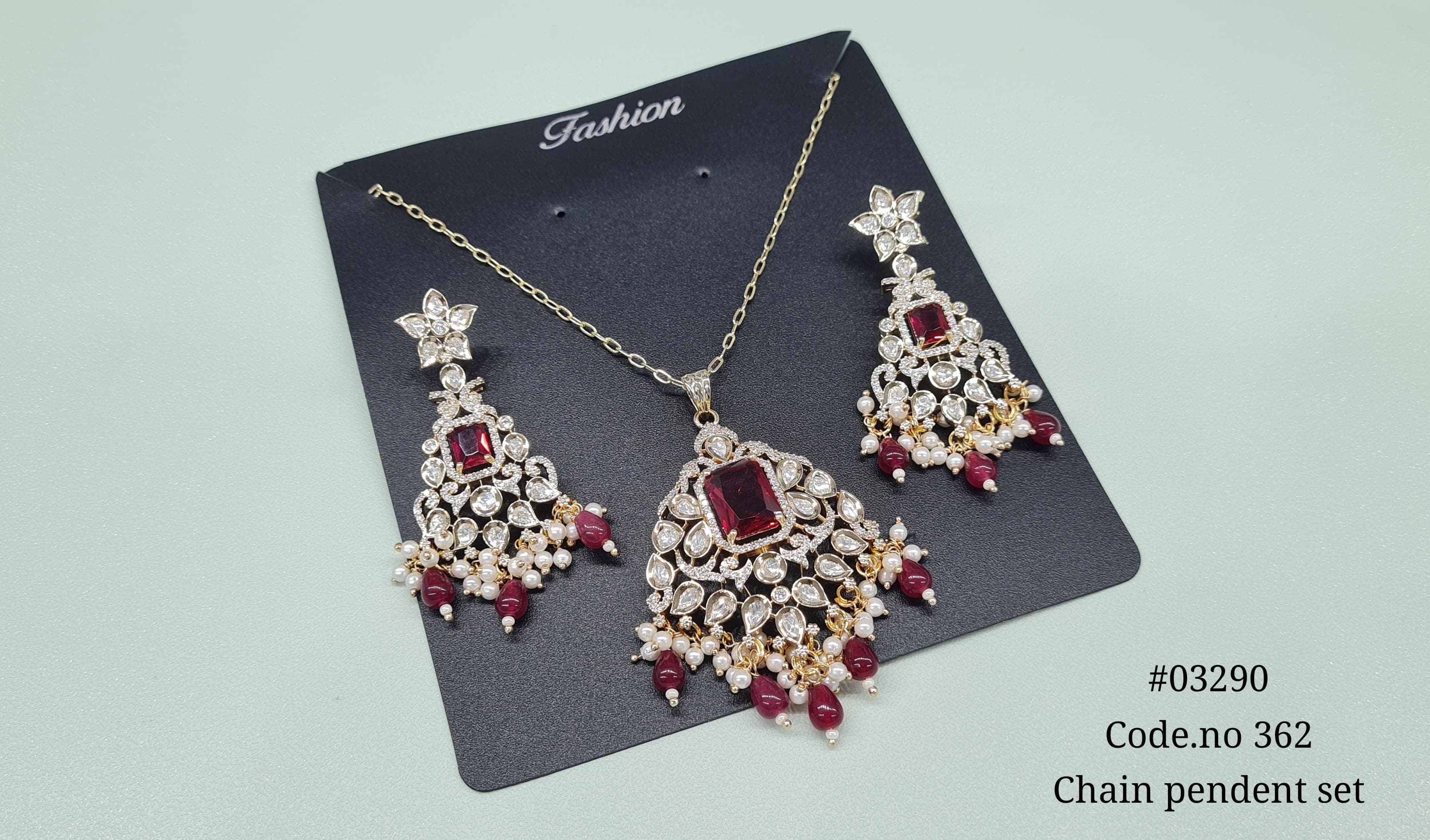 Kundan pendant 03290