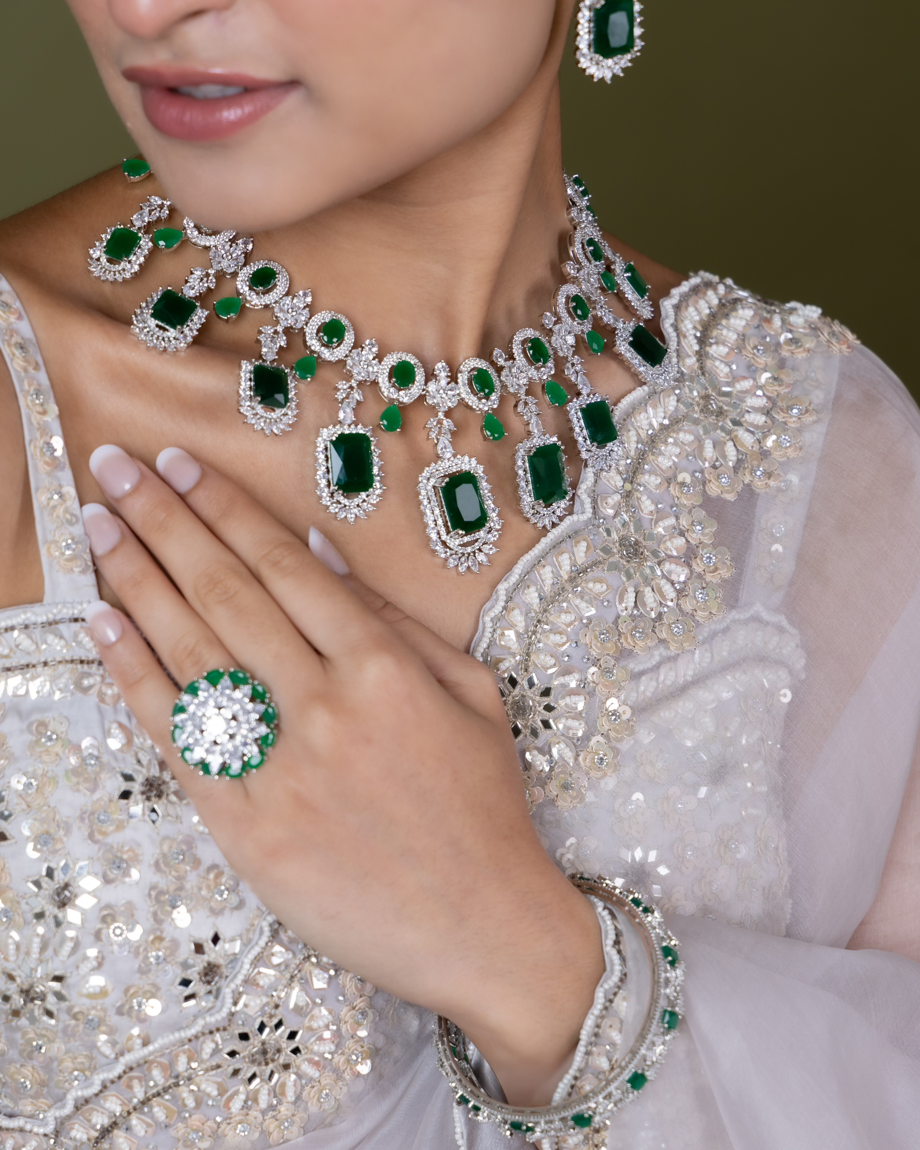 Cz Necklace 02326 - 8