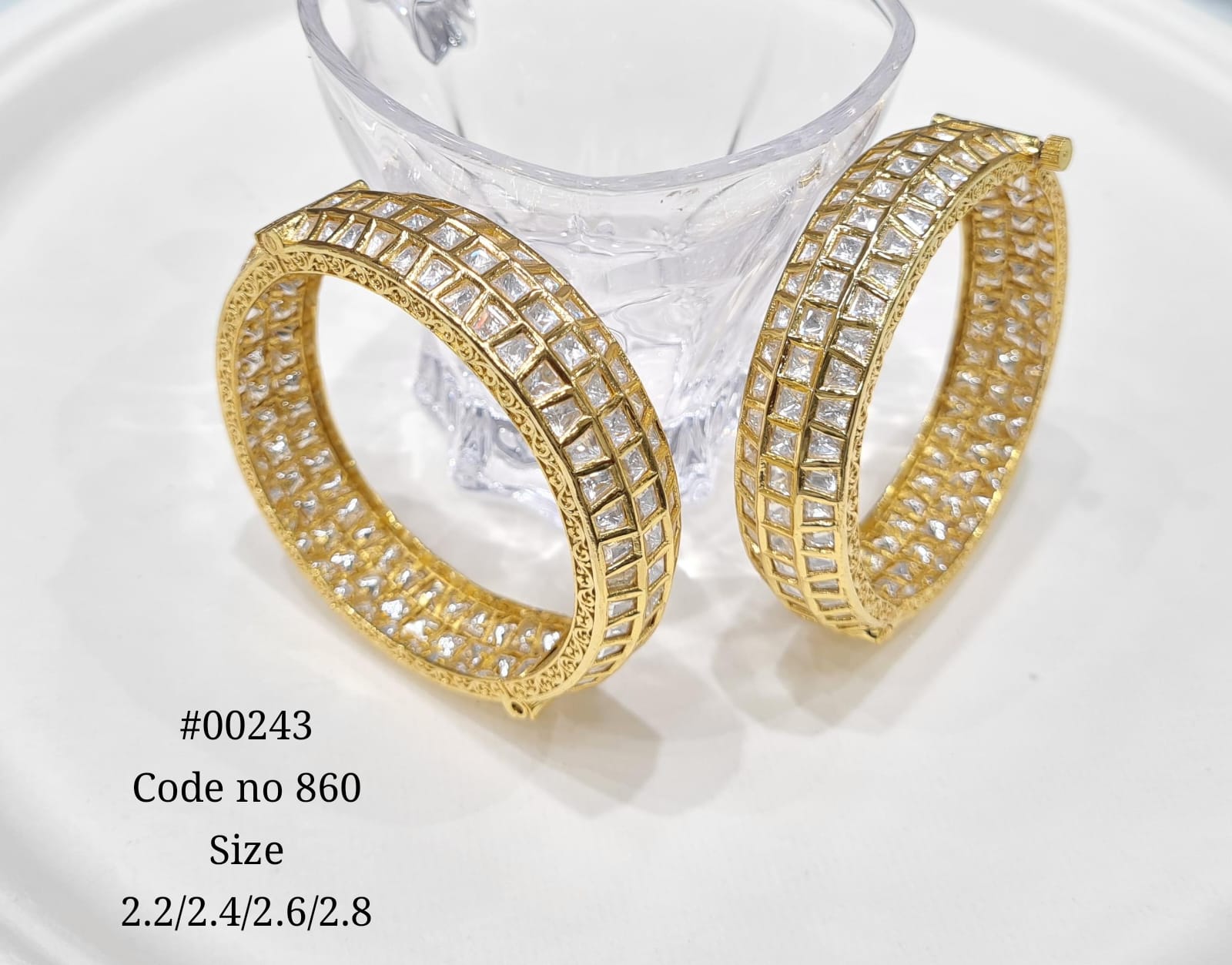 Kundan Bangles 00243