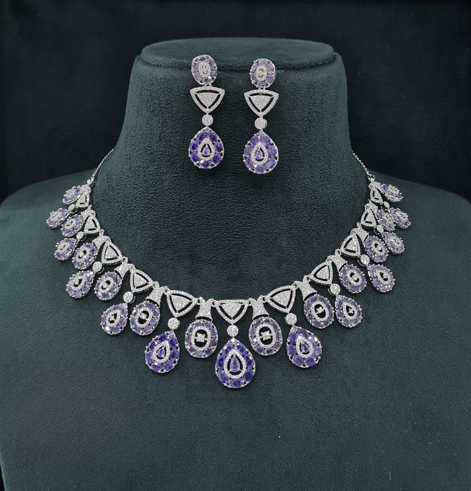 Cz Necklace 07586 - 3