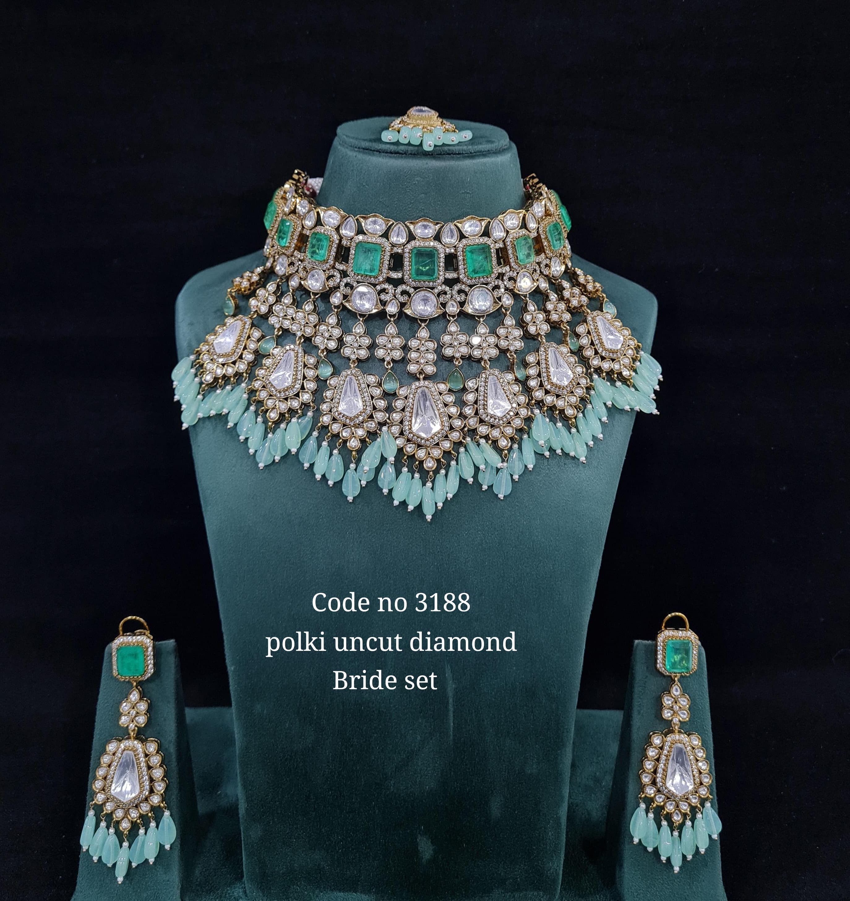 Kundan Bride Set 01329 - 8